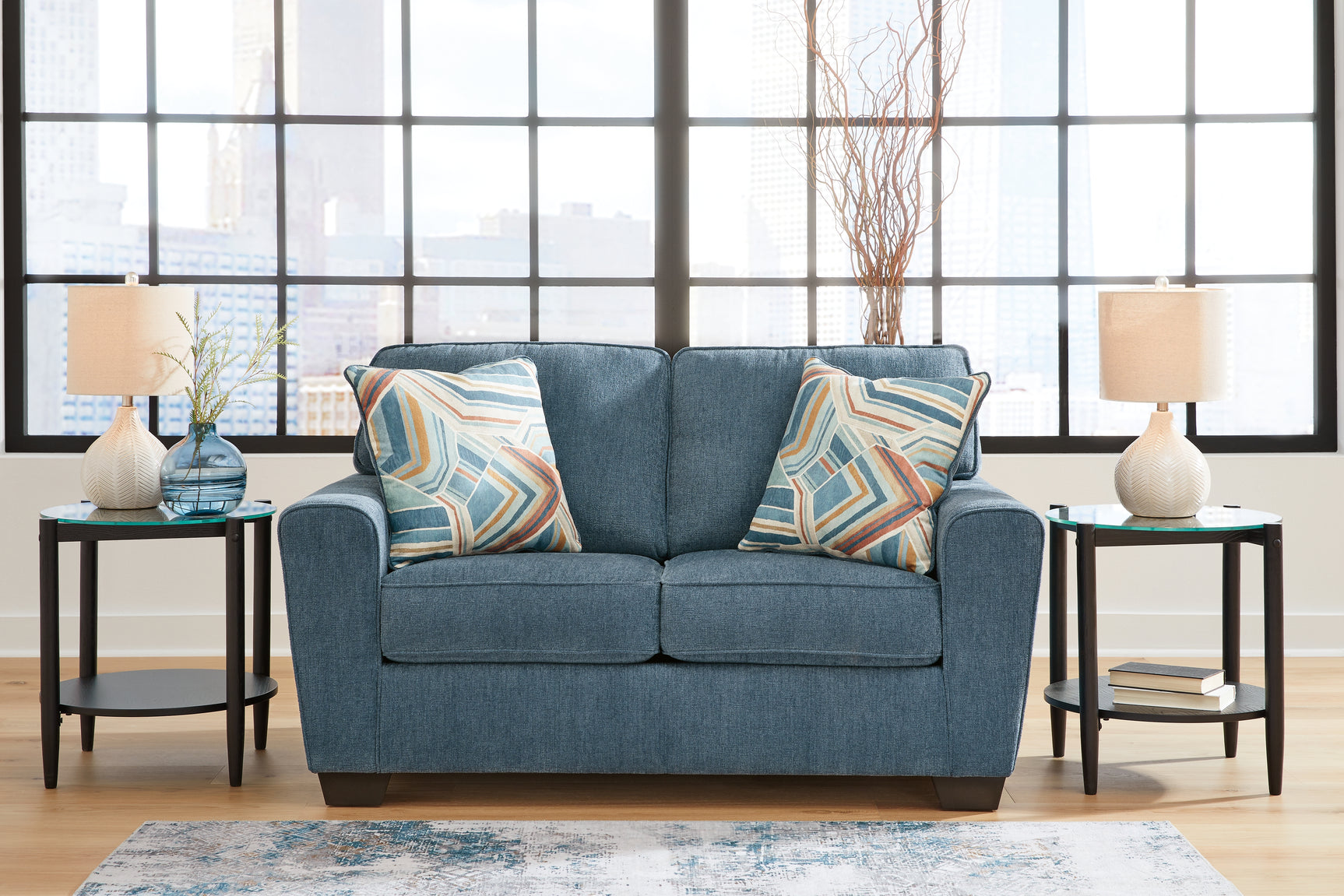Sam's Furniture - Ashley Furniture - Cashton Living Room - Loveseat / Blue - 4060535
