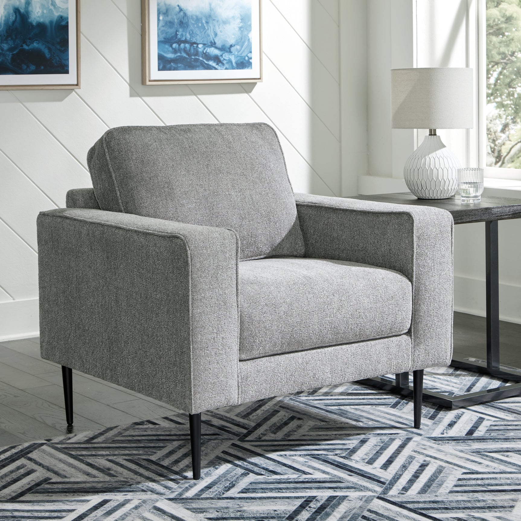Sam's Furniture - Ashley Furniture - Hazela Living Room - Chair / Charcoal - 4110220