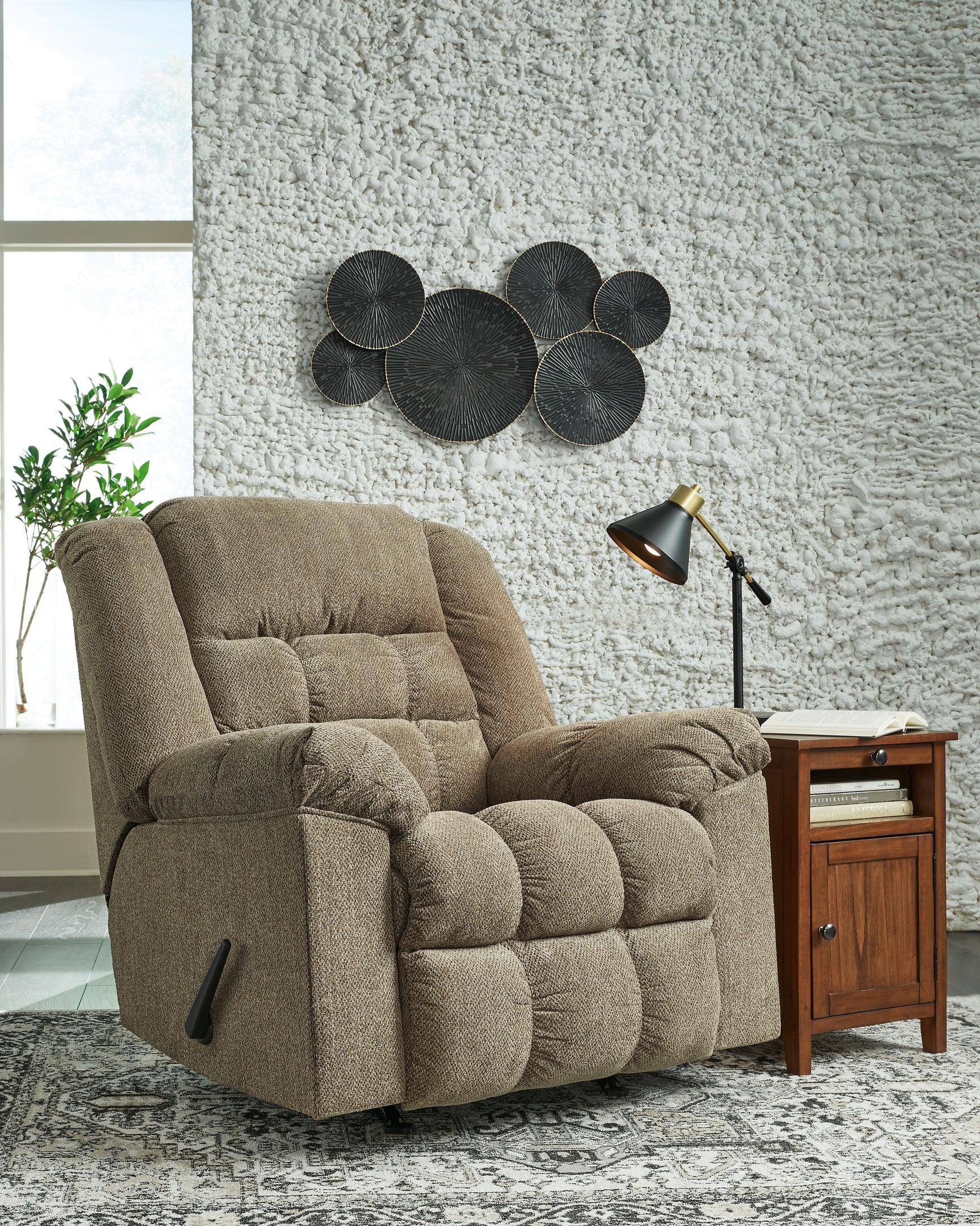 Sam's Furniture - Ashley Furniture - Kegler Living Room - Rocker Recliner / Briar - 4450525