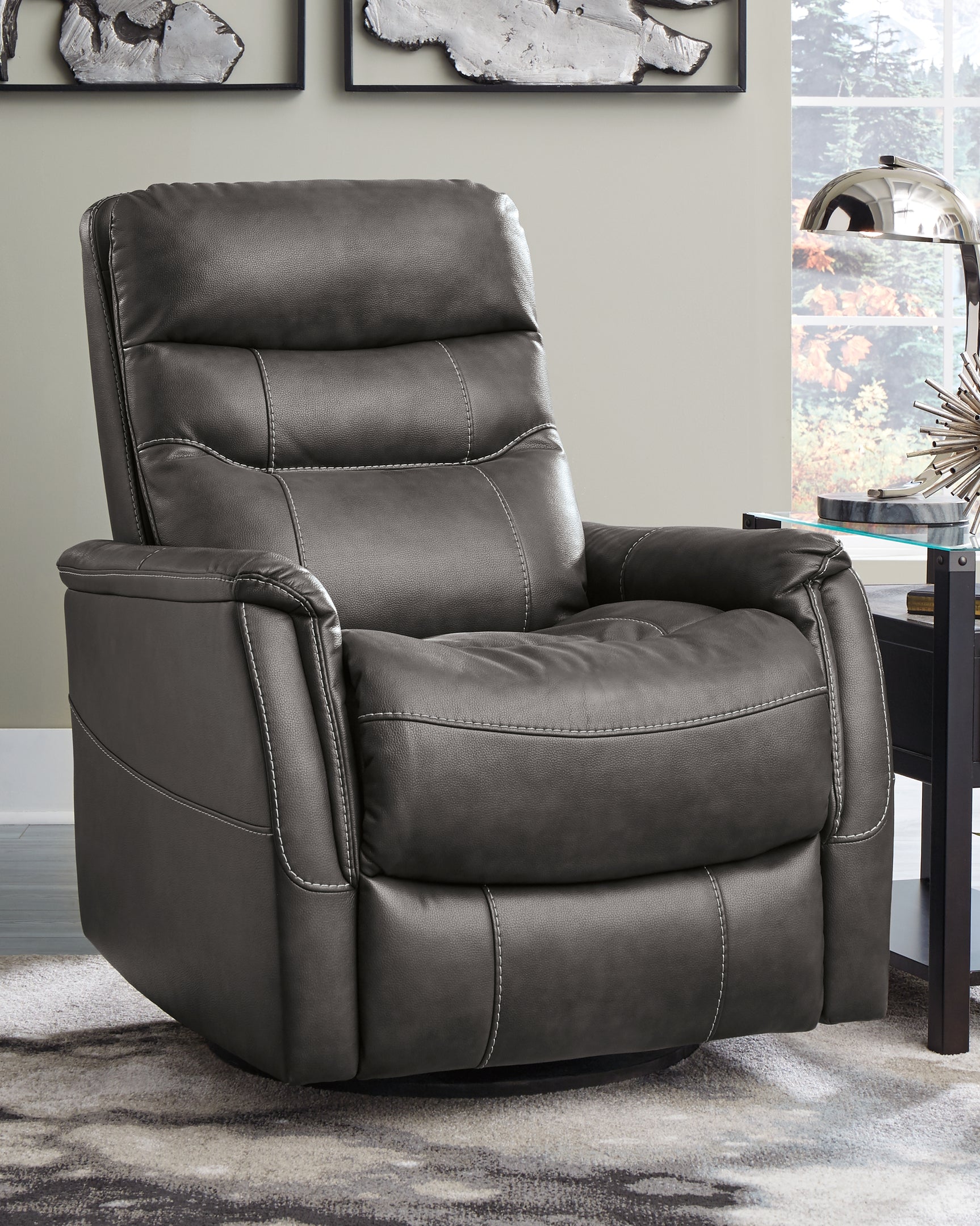 Sam's Furniture - Ashley Furniture - Riptyme Living Room - Swivel Glider Recliner / Quarry - 4640261