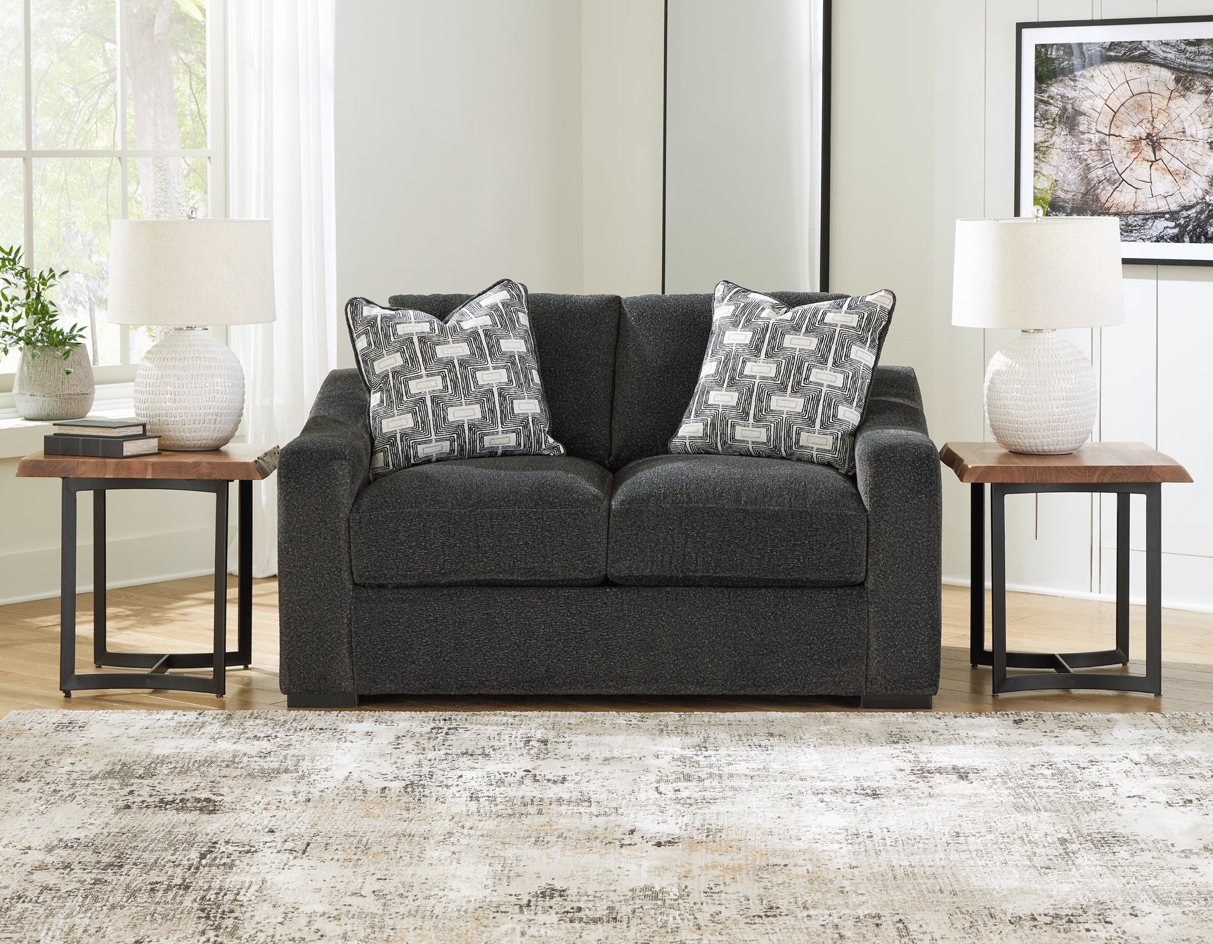 Sam's Furniture - Ashley Furniture - Wryenlynn Living Room - Loveseat / Onyx - 4940535