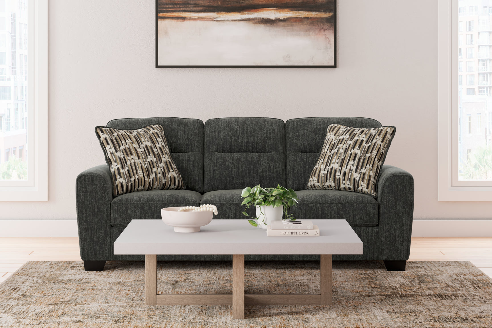 Sam's Furniture - Ashley Furniture - Lonoke Living Room - Sofa / Gunmetal - 5050438