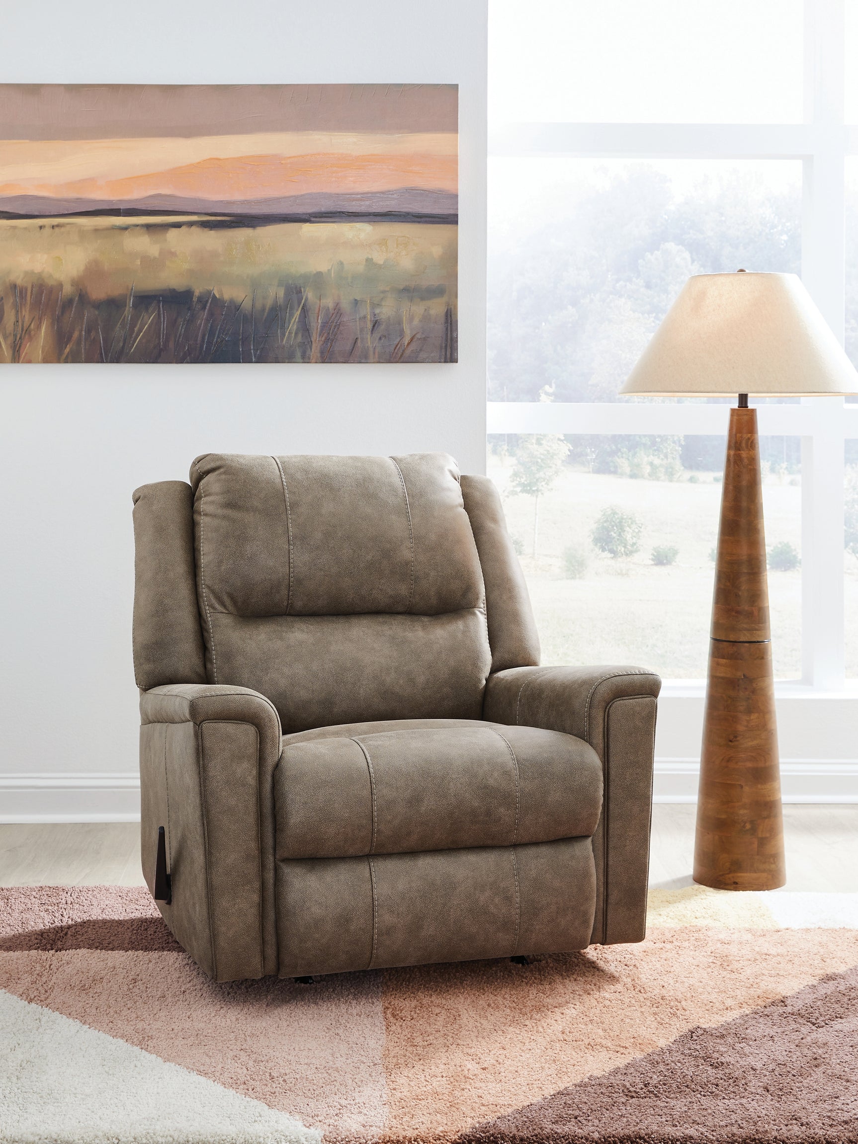 Sam's Furniture - Ashley Furniture - Lixtowel Living Room - Rocker Recliner / Walnut - PC5300425