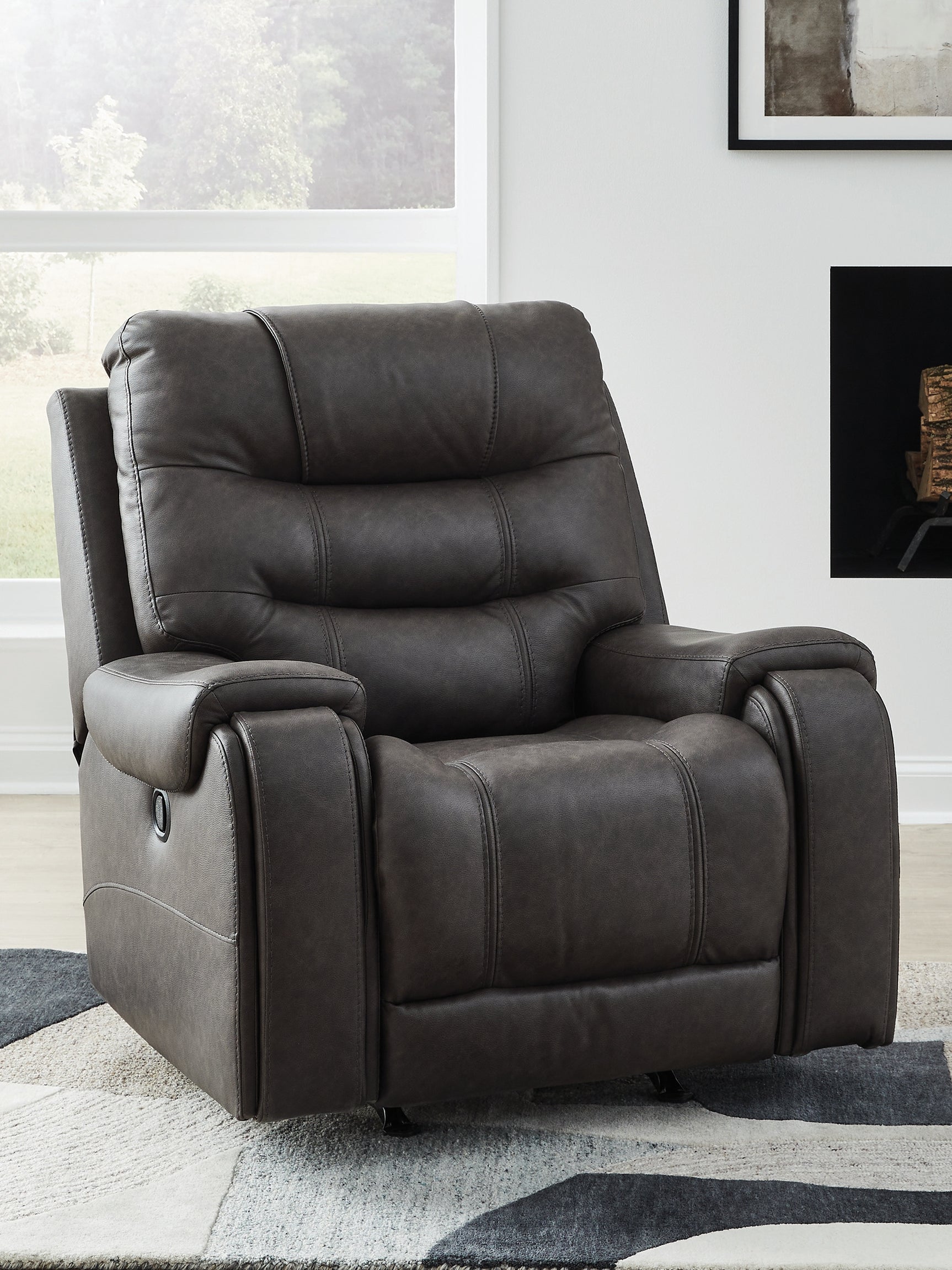 Sam's Furniture - Ashley Furniture - Femley Living Room - Rocker Recliner / Smoke - PC5330625