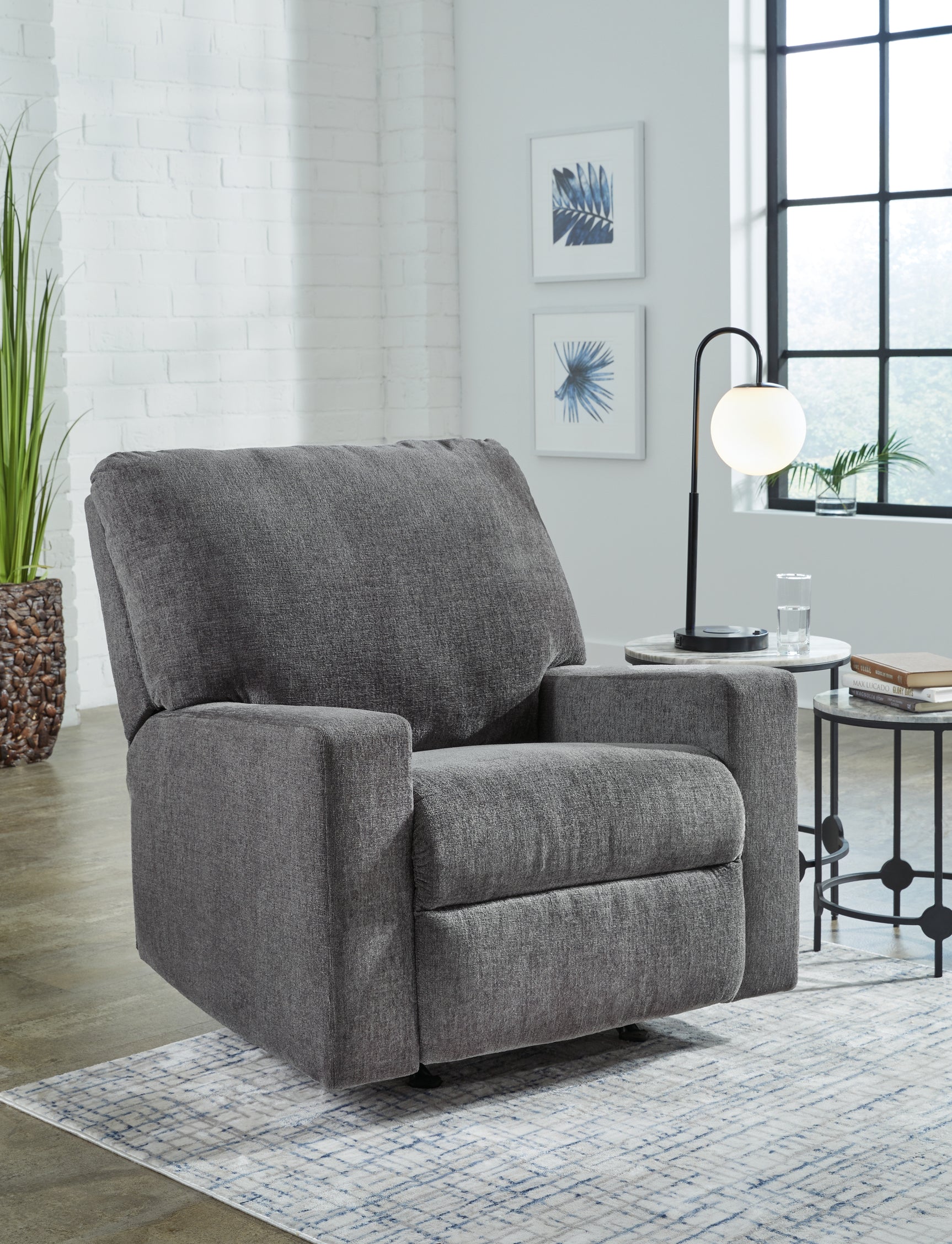Sam's Furniture - Ashley Furniture - Rannis Living Room - Rocker Recliner / Pewter - 5360225
