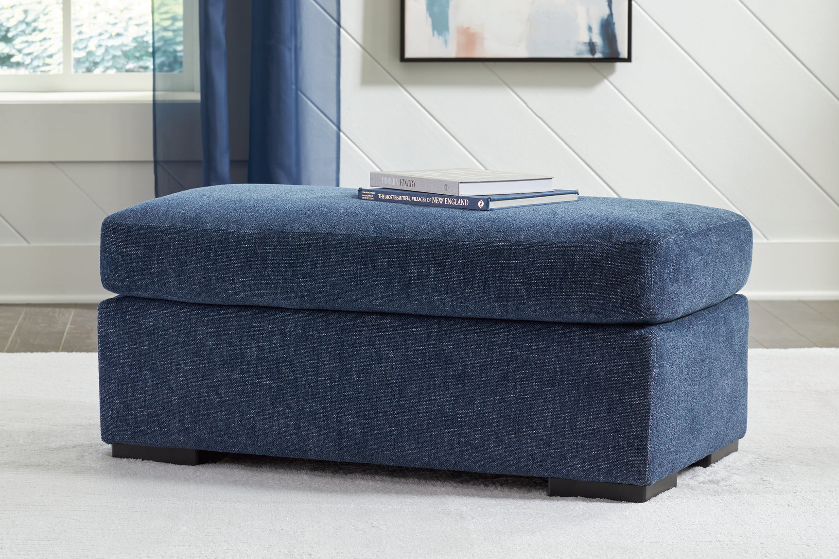 Sam's Furniture - Ashley Furniture - Evansley Living Room - Ottoman / Navy - 5450214