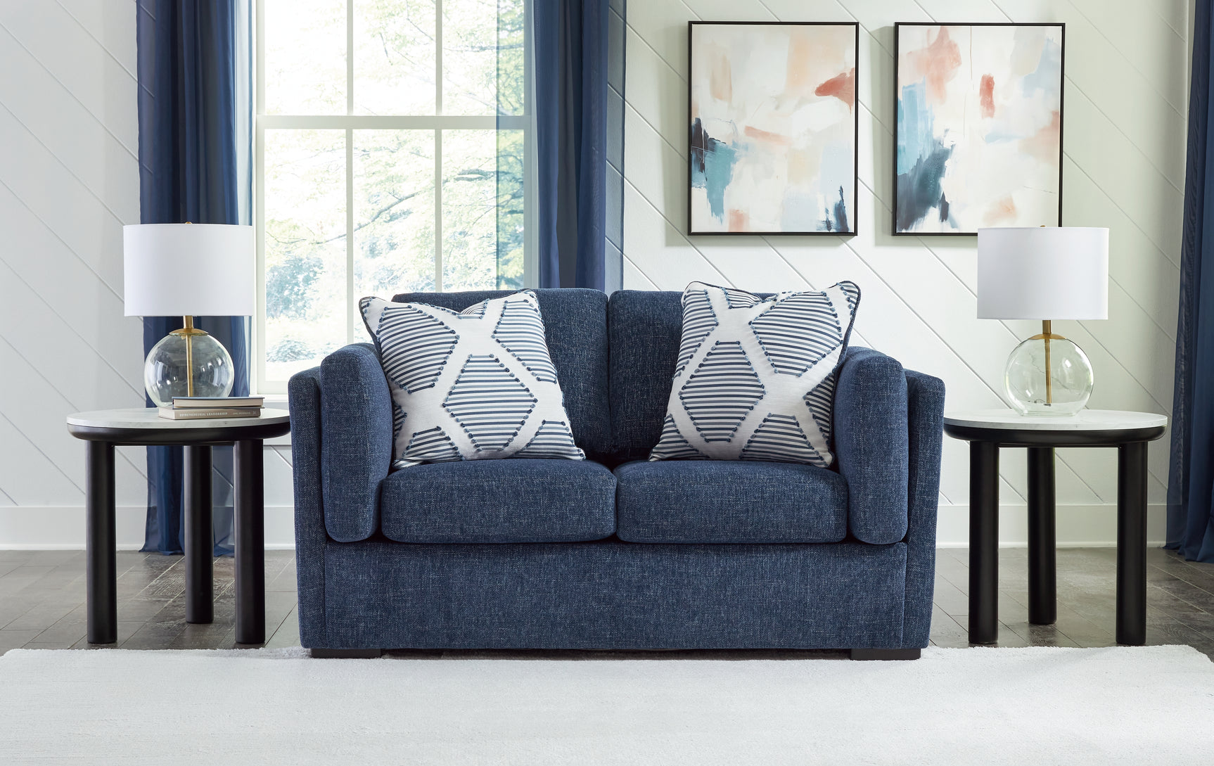 Sam's Furniture - Ashley Furniture - Evansley Living Room - Loveseat / Navy - 5450235