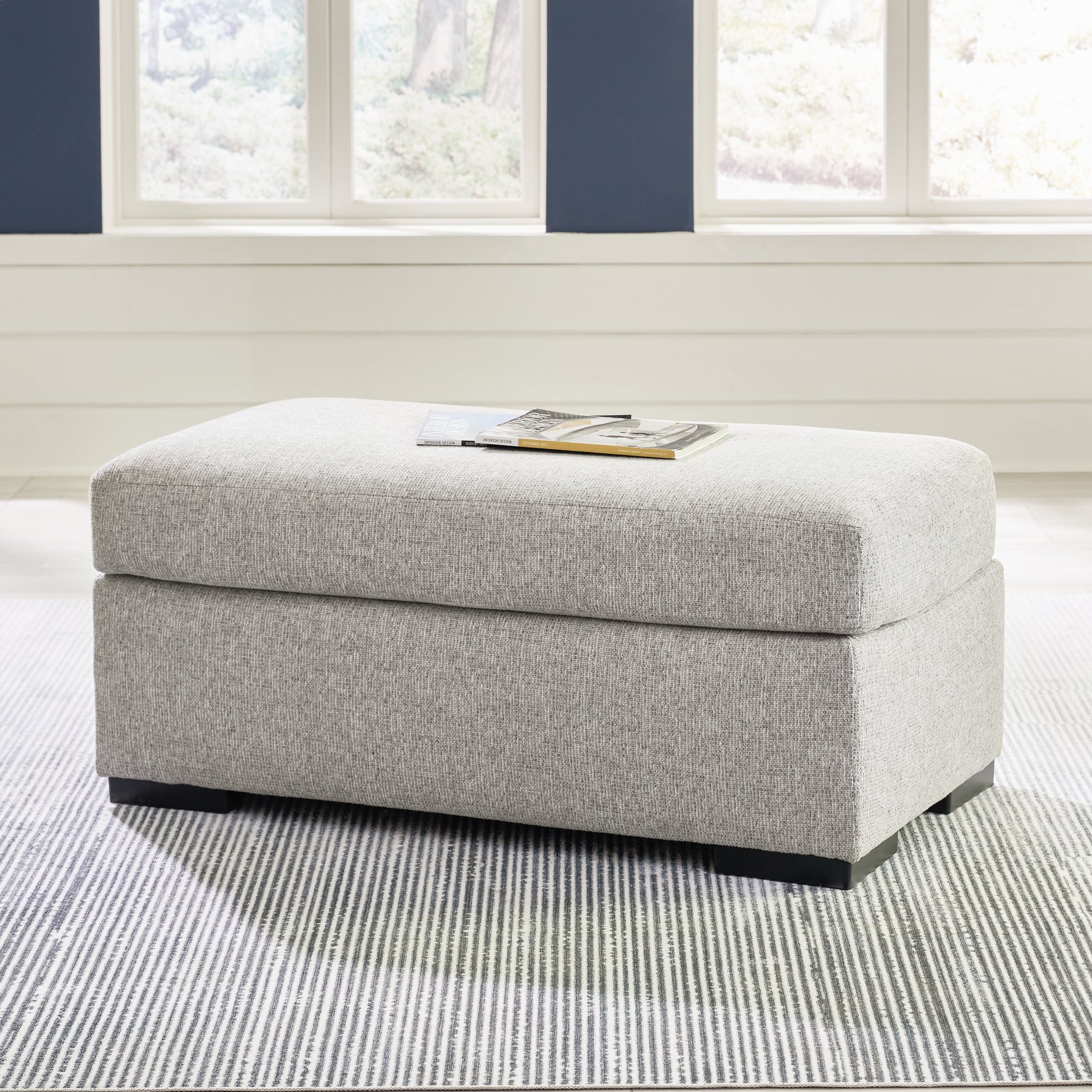 Sam's Furniture - Ashley Furniture - Evansley Living Room - Ottoman / Pewter - 5450314