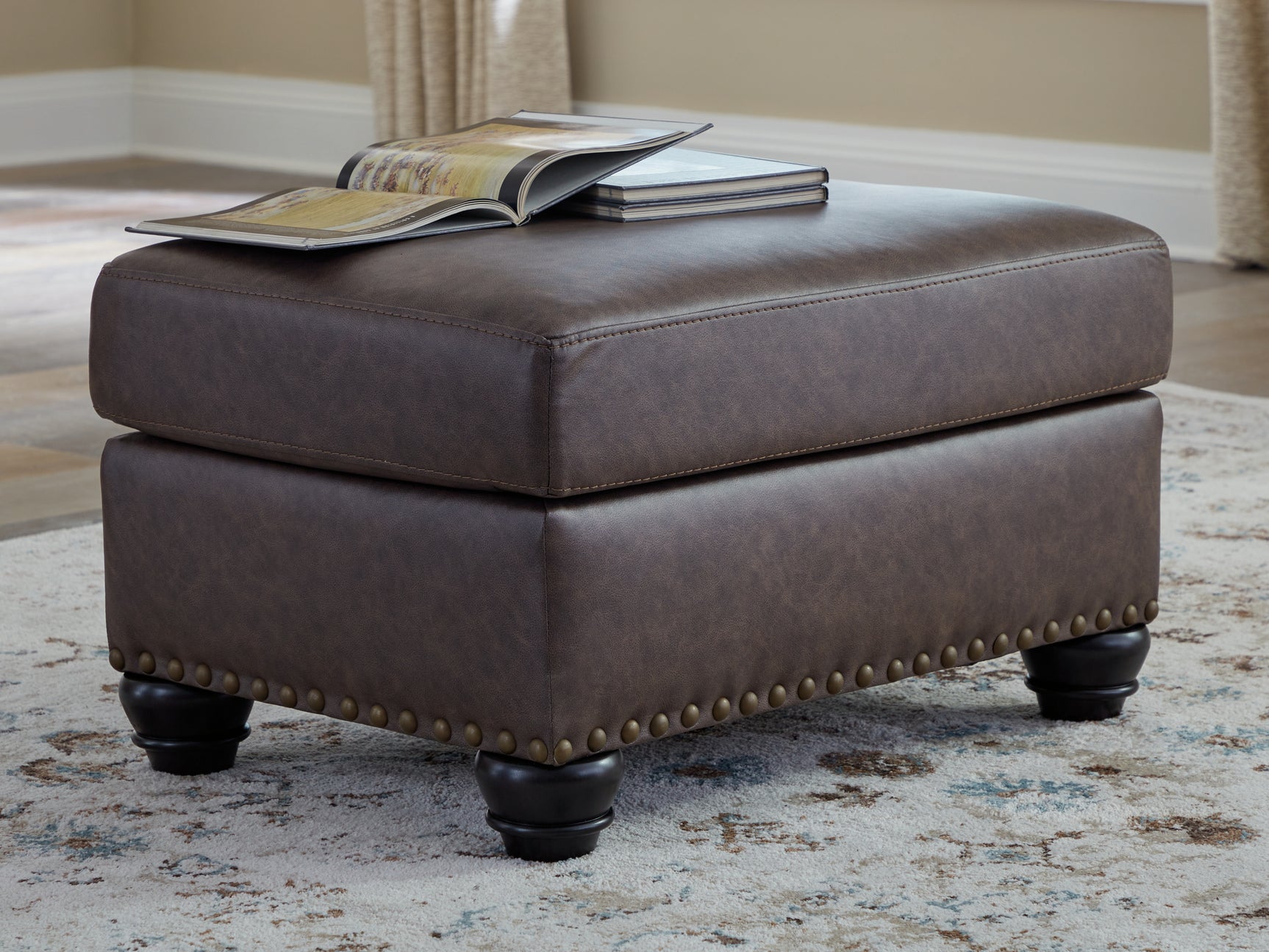 Sam's Furniture - Ashley Furniture - Roxmere Living Room - Ottoman / Umber - 5550314