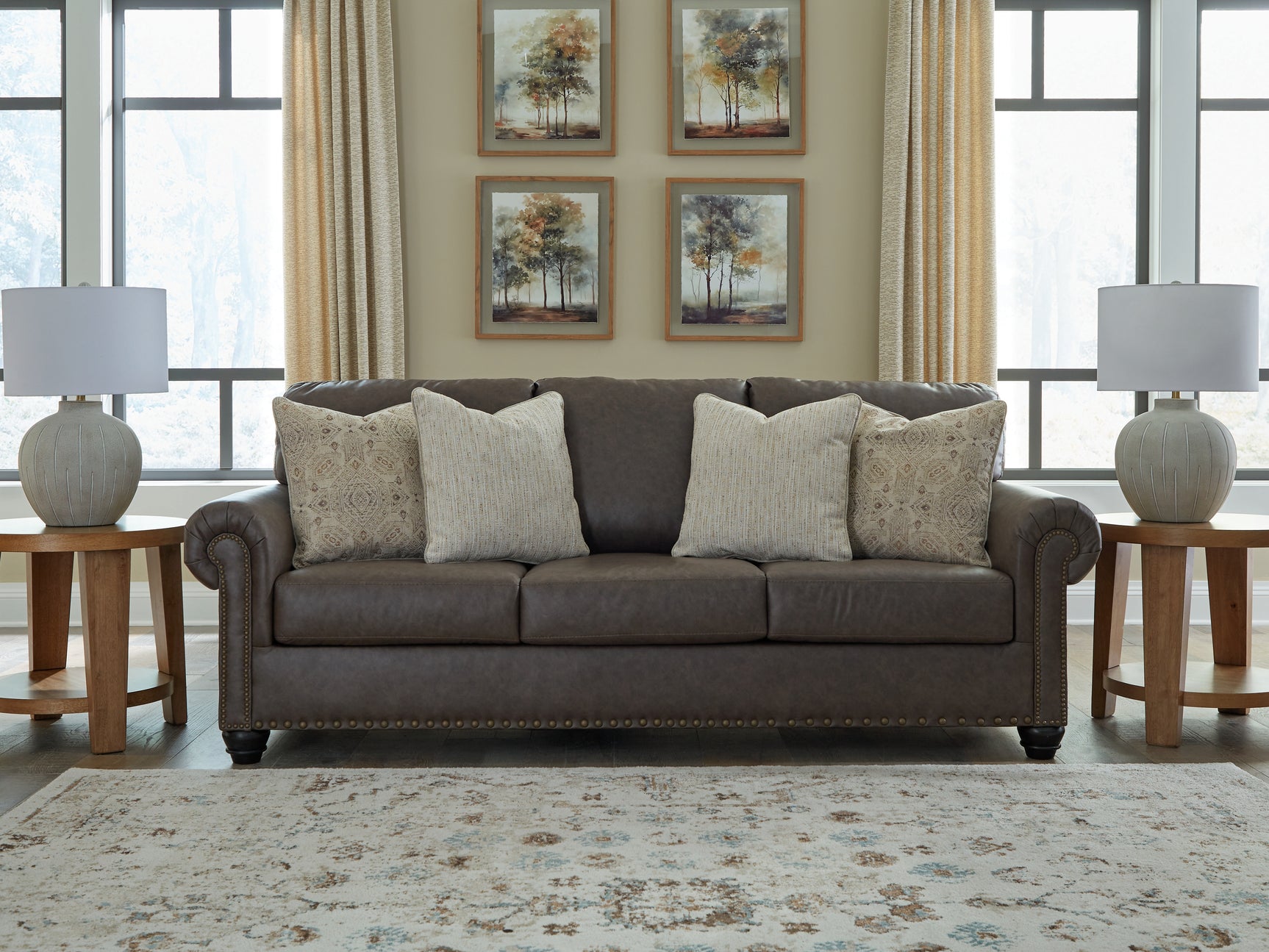 Sam's Furniture - Ashley Furniture - Roxmere Living Room - Sofa / Umber - 5550338