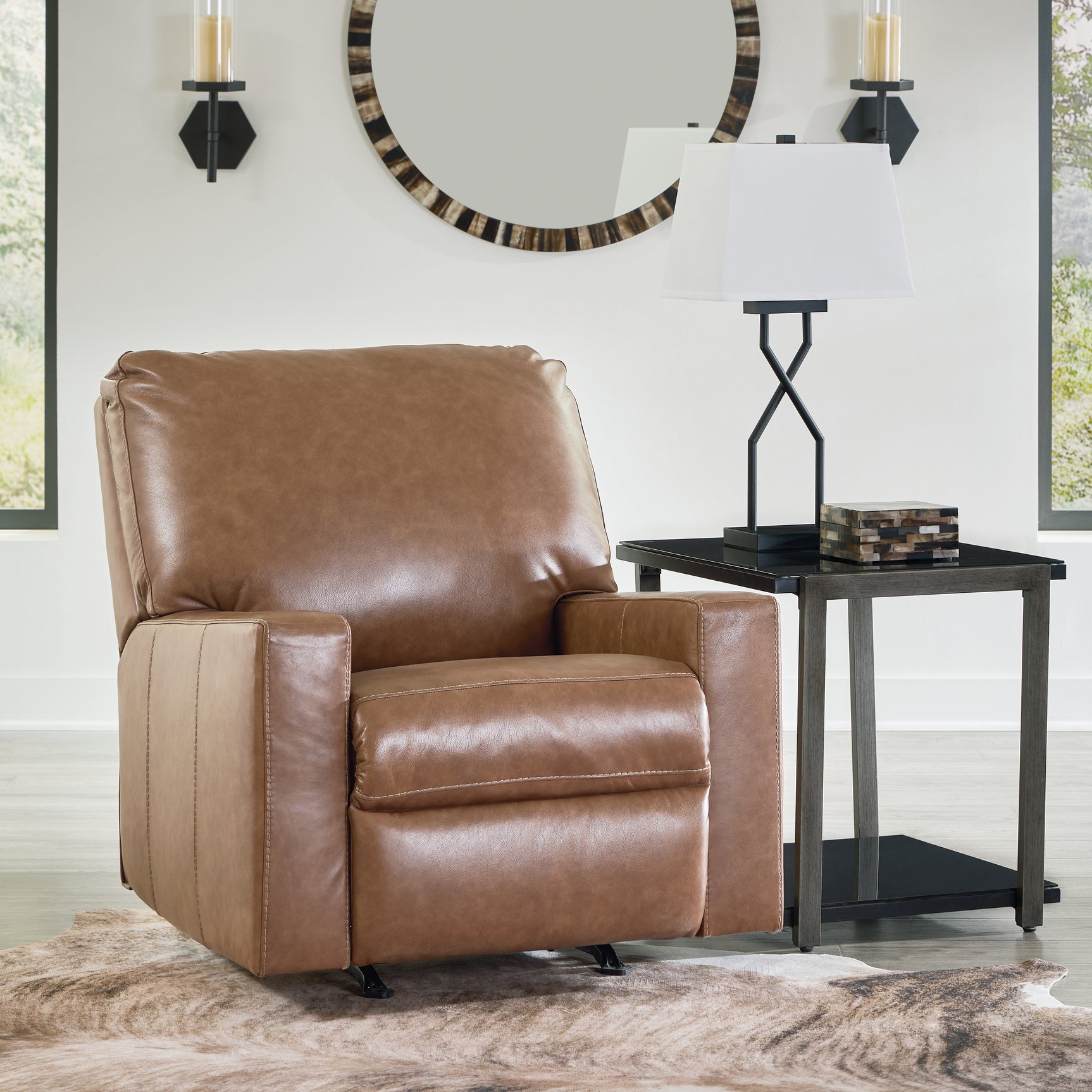 Sam's Furniture - Ashley Furniture - Bolsena Living Room - Queen Sofa Sleeper / Caramel - 5560339