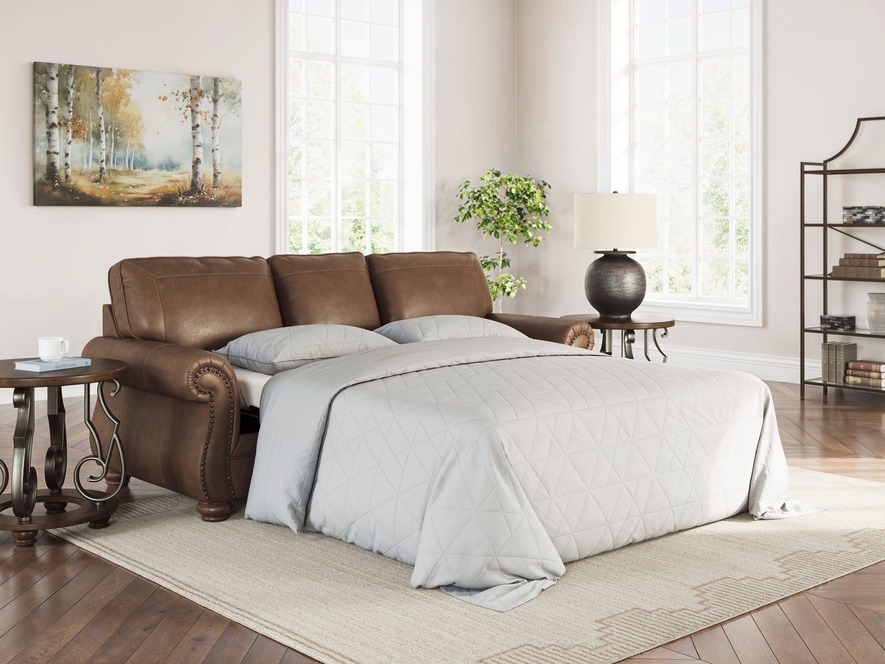 Sam's Furniture - Ashley Furniture - Chasemore Living Room - Queen Sofa Sleeper / Earth - PC5590239