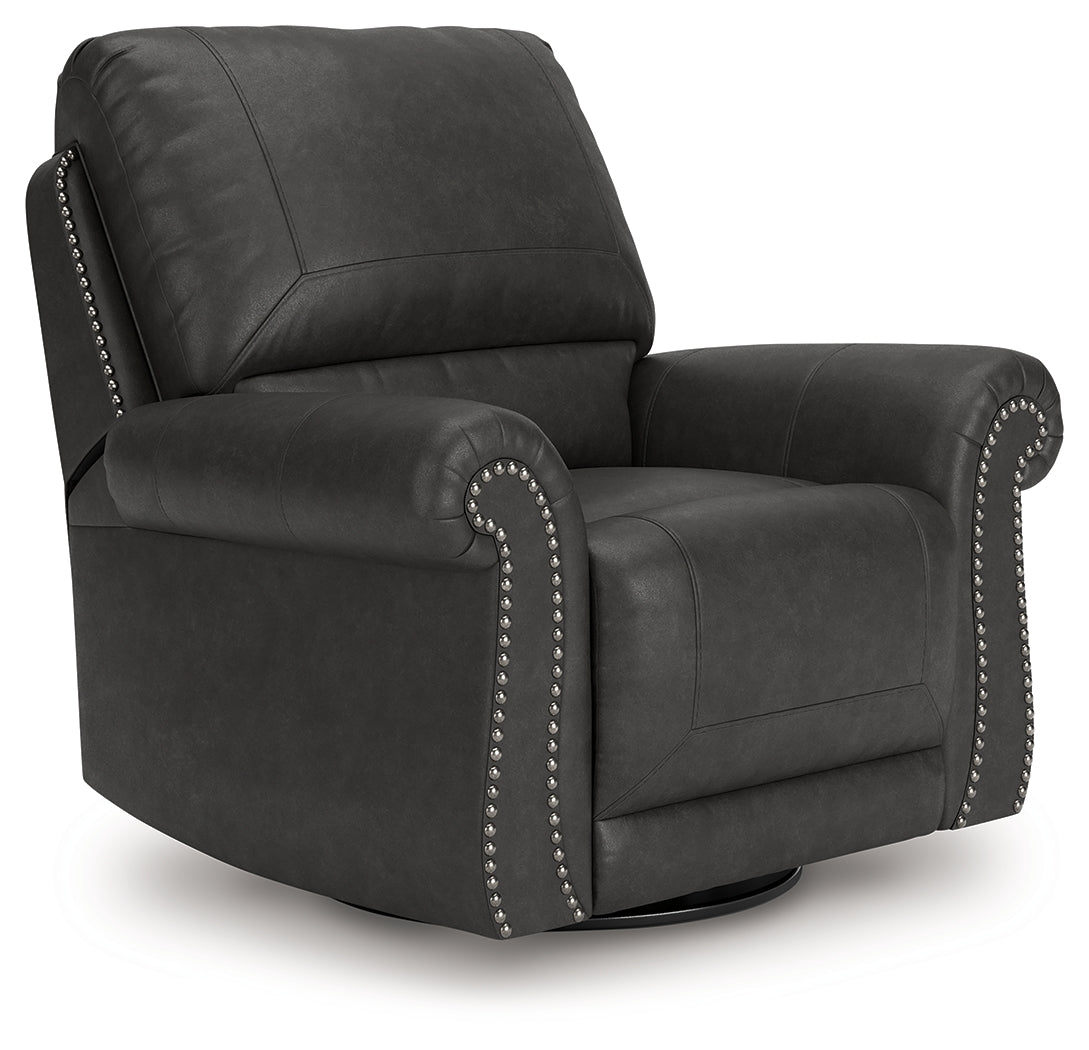 Sam's Furniture - Ashley Furniture - Chasemore Living Room - Swivel Glider Recliner / Granite - PC5590361