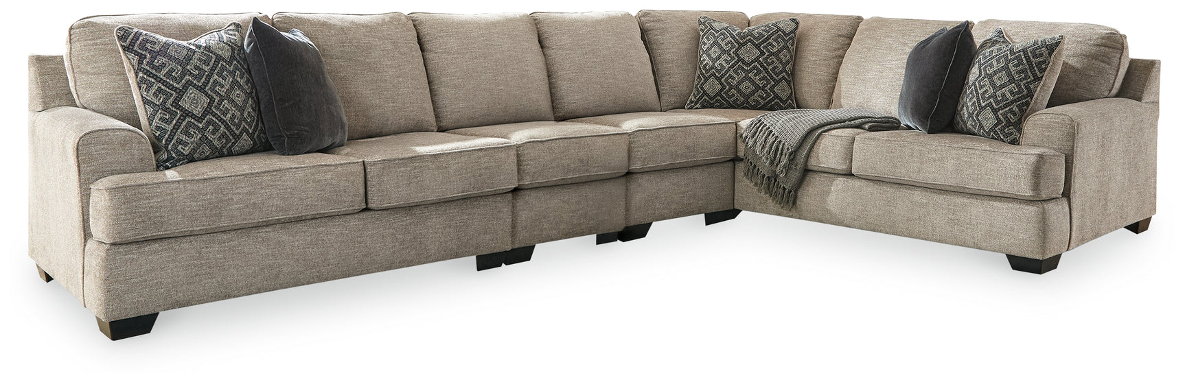 Sam's Furniture - Ashley Furniture - Bovarian Sectional - RAF 4-Piece Sectional / Stone - 56103S5