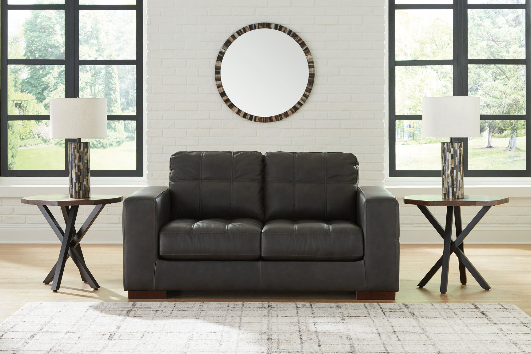 Sam's Furniture - Ashley Furniture - Luigi Living Room - Loveseat / Thunder - 5650635