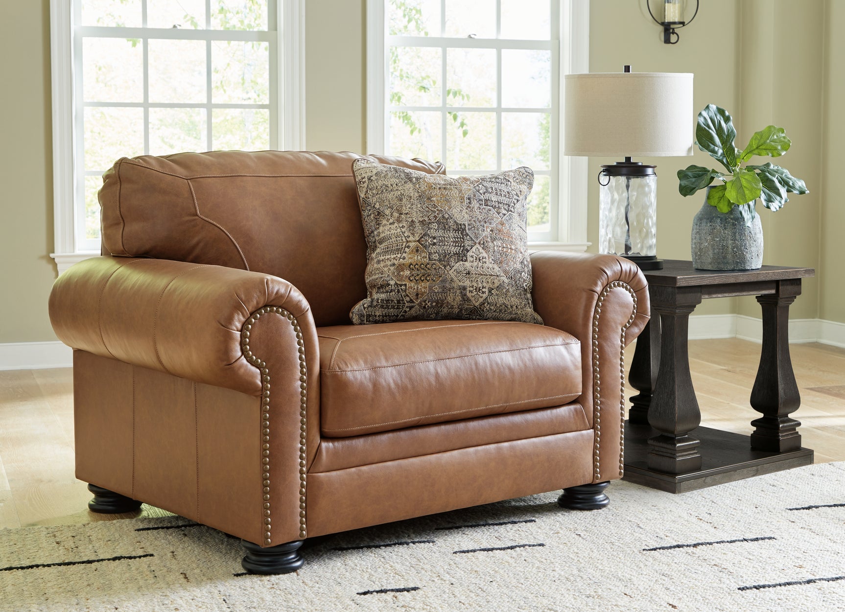 Sam's Furniture - Ashley Furniture - Carianna Living Room - Chair and a Half / Caramel - 5760423