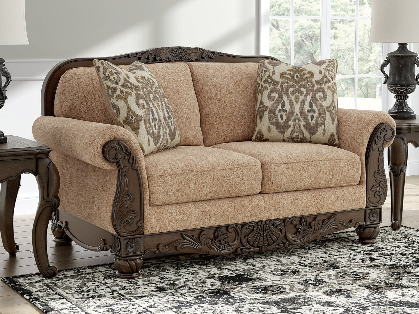 Sam's Furniture - Ashley Furniture - Chelsworth Living Room - Loveseat / Golden - PC5790535