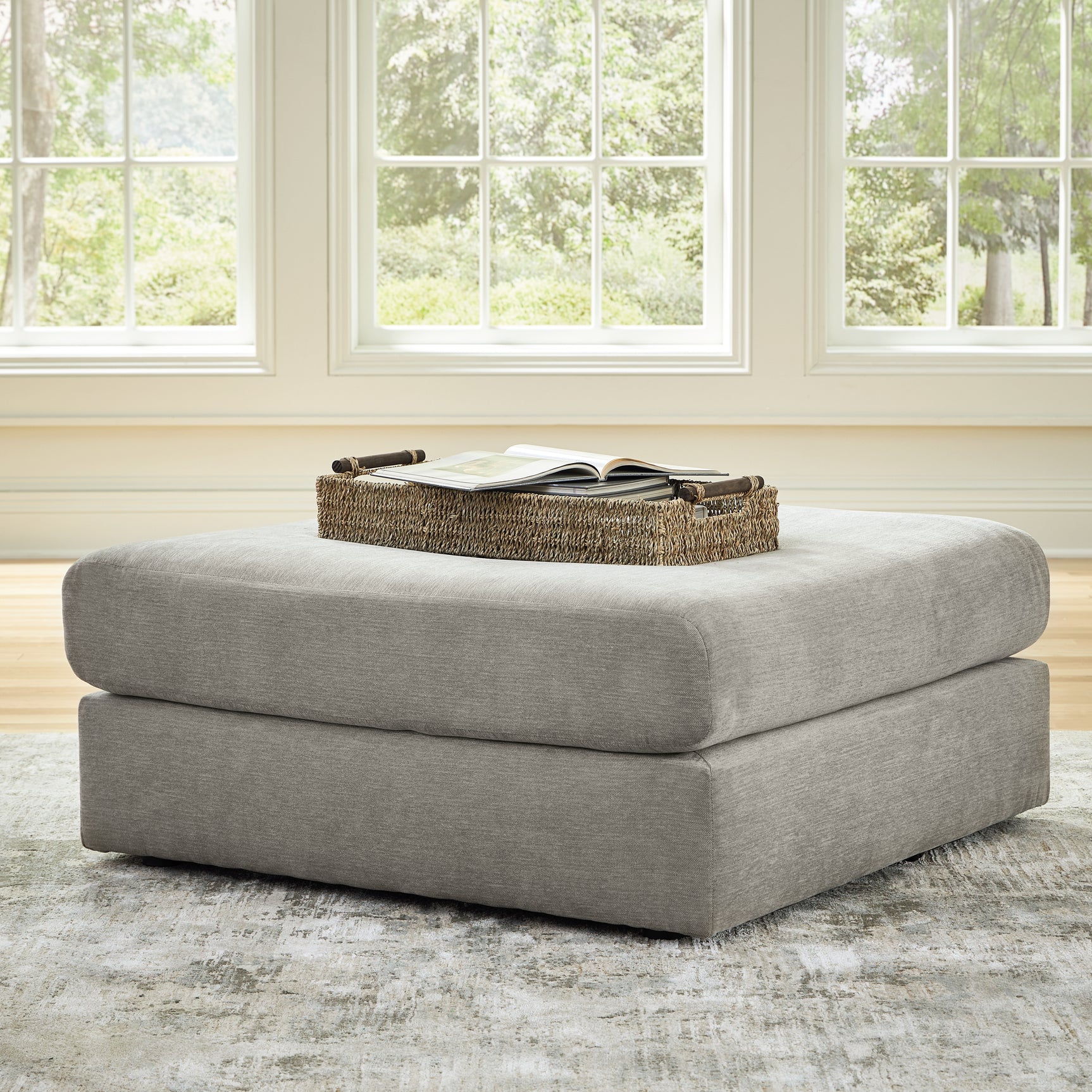 Sam's Furniture - Ashley Furniture - Avaliyah Living Room - Oversized Accent Ottoman / Ash - 5810308