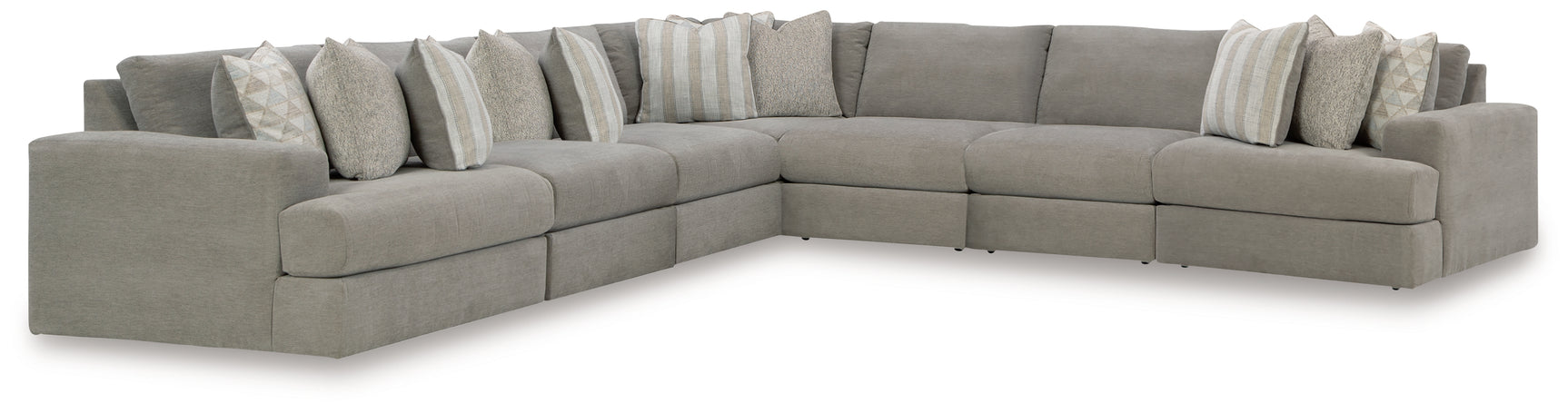 Sam's Furniture - Ashley Furniture - Avaliyah Sectional - RAF 7-Piece Sectional / Ash - 58103S8