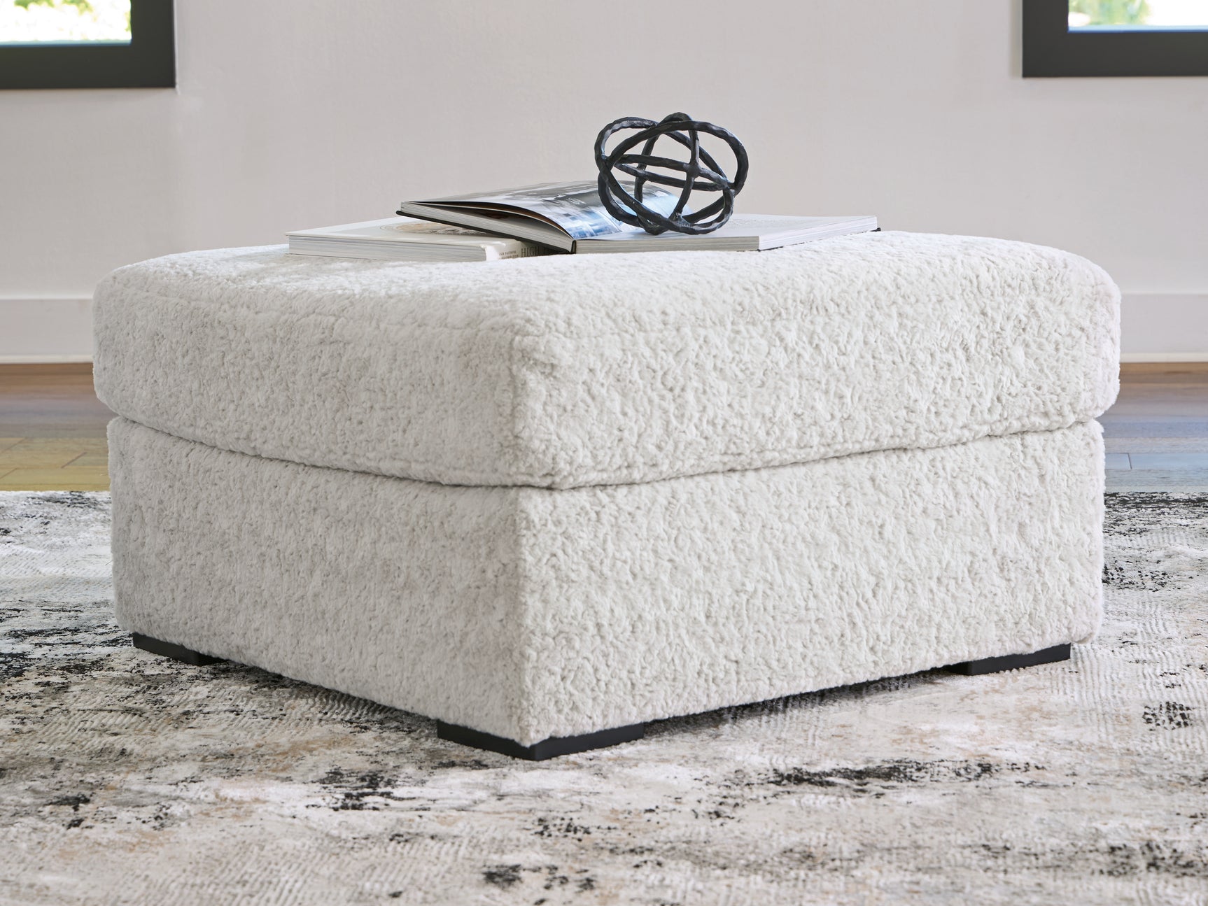Sam's Furniture - Ashley Furniture - Cuddle Plush Living Room - Oversized Accent Ottoman / Arctic - PC5910608