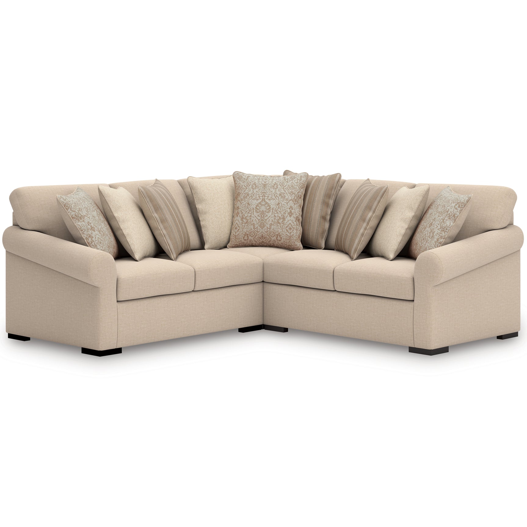 Sam's Furniture - Ashley Furniture - LadyMae Sectional - RAF 5-Piece Sectional with Chaise / Twill - 59404S8