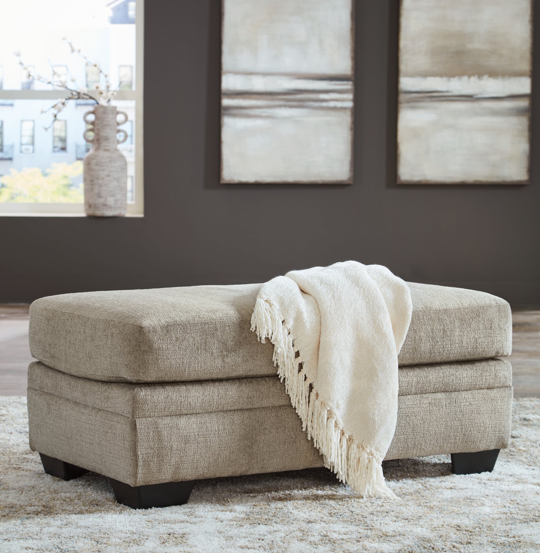 Sam's Furniture - Ashley Furniture - Stonemeade Living Room - Ottoman / Taupe - 5950414