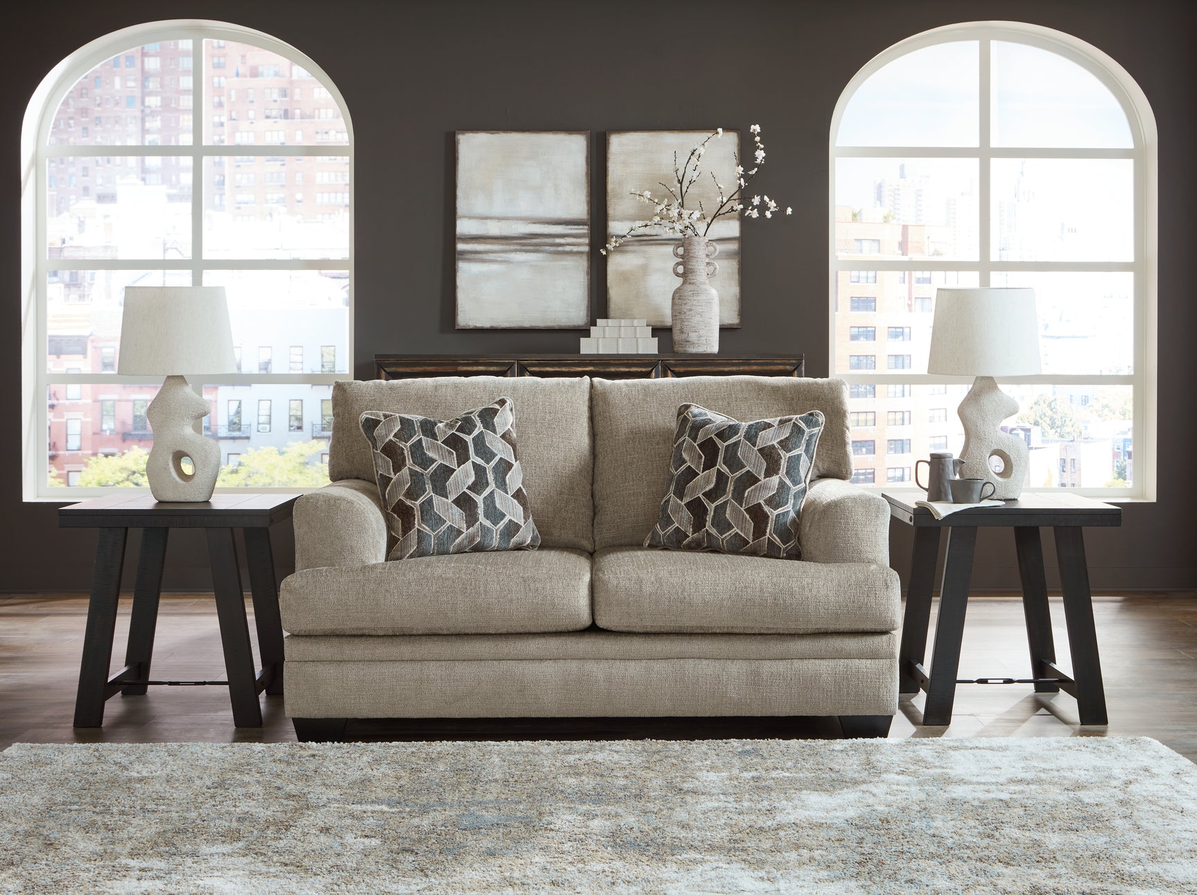 Sam's Furniture - Ashley Furniture - Stonemeade Living Room - Loveseat / Taupe - 5950435