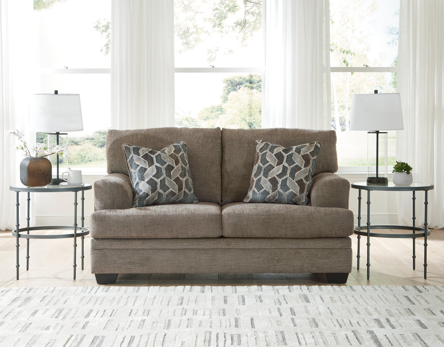 Sam's Furniture - Ashley Furniture - Stonemeade Living Room - Loveseat / Nutmeg - 5950535