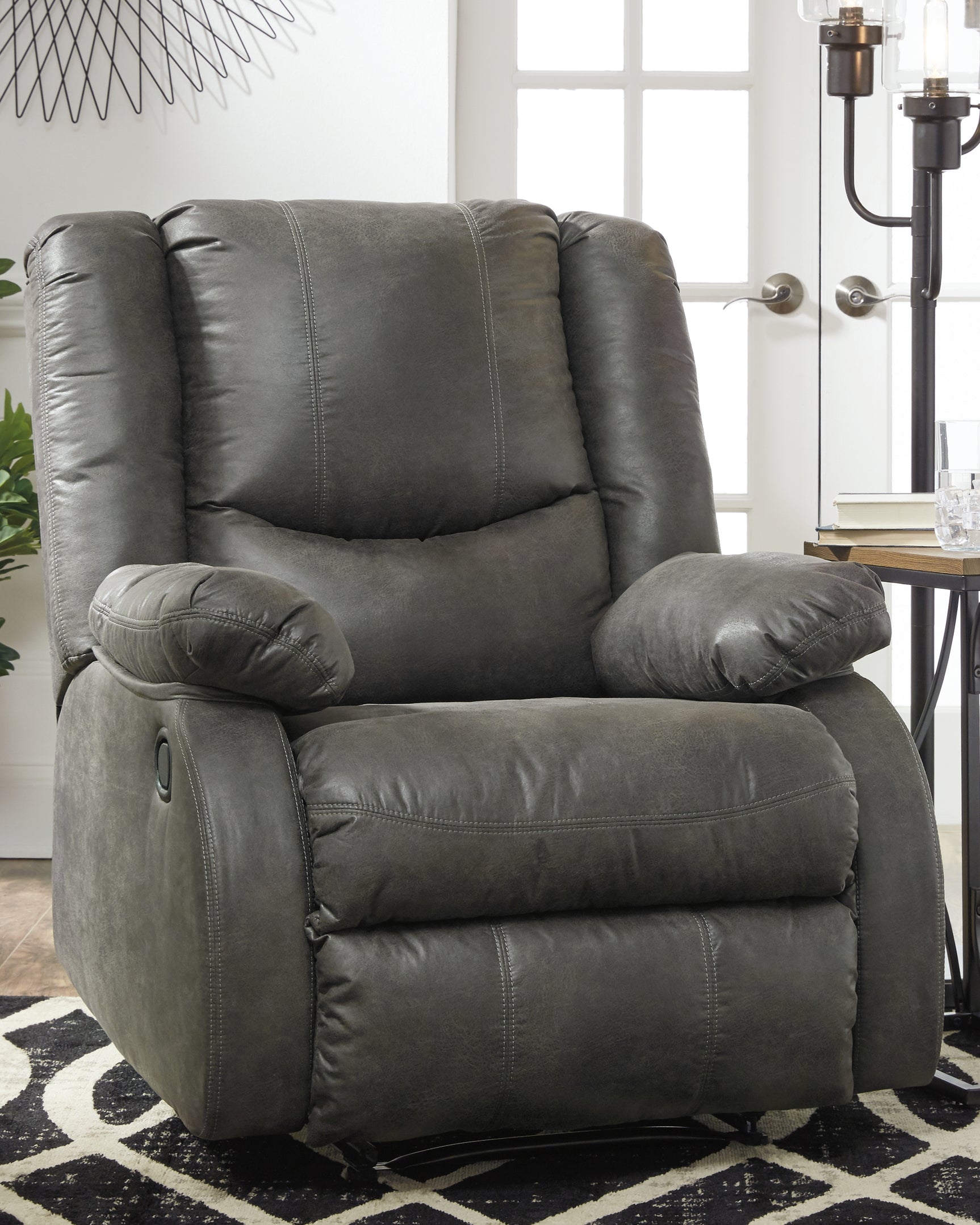 Sam's Furniture - Ashley Furniture - Bladewood Living Room - Zero Wall Recliner / Slate - 6030629