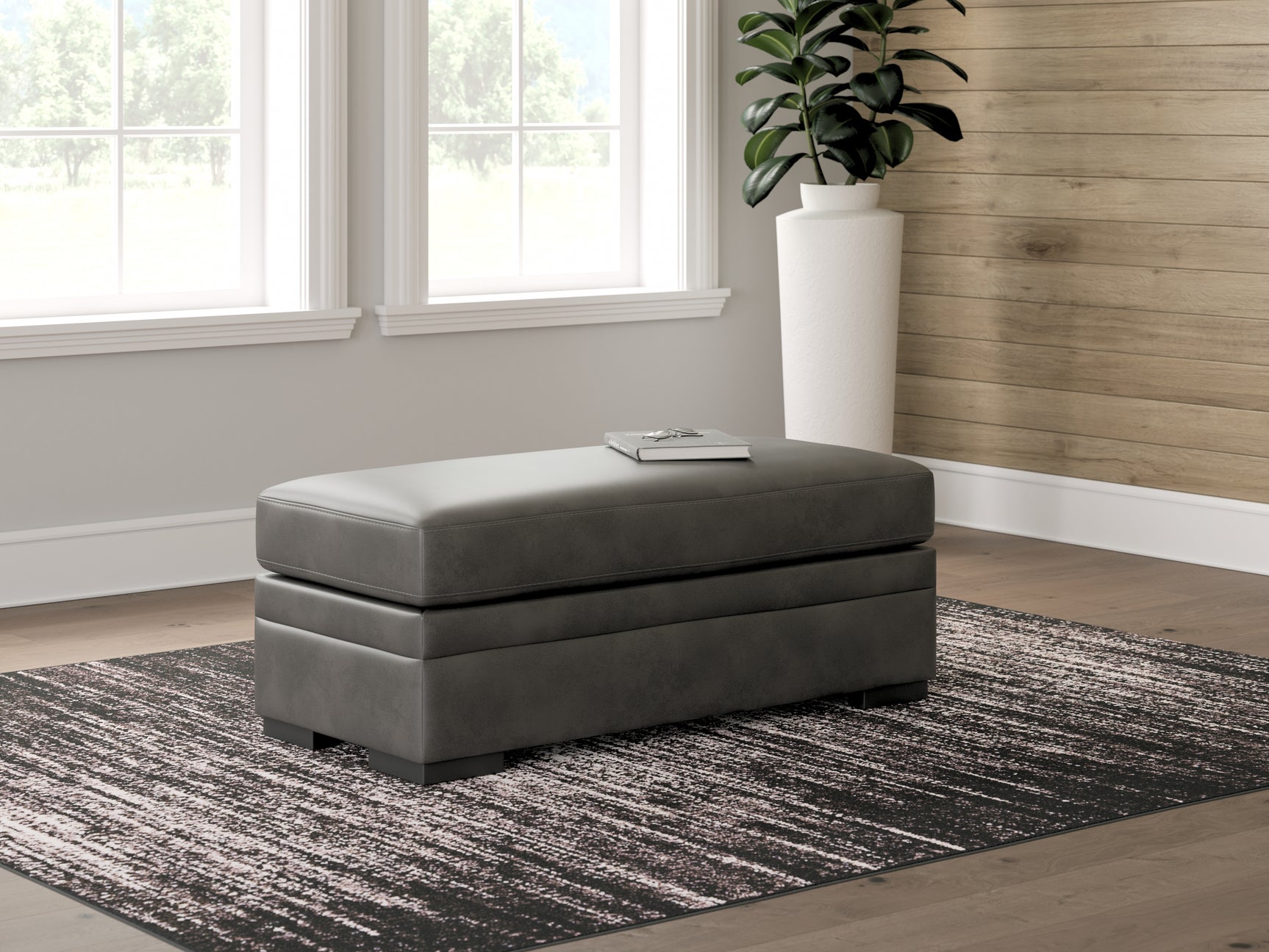 Sam's Furniture - Ashley Furniture - Lofton-Pike Living Room - Oversized Accent Ottoman / Shadow - PC6161008