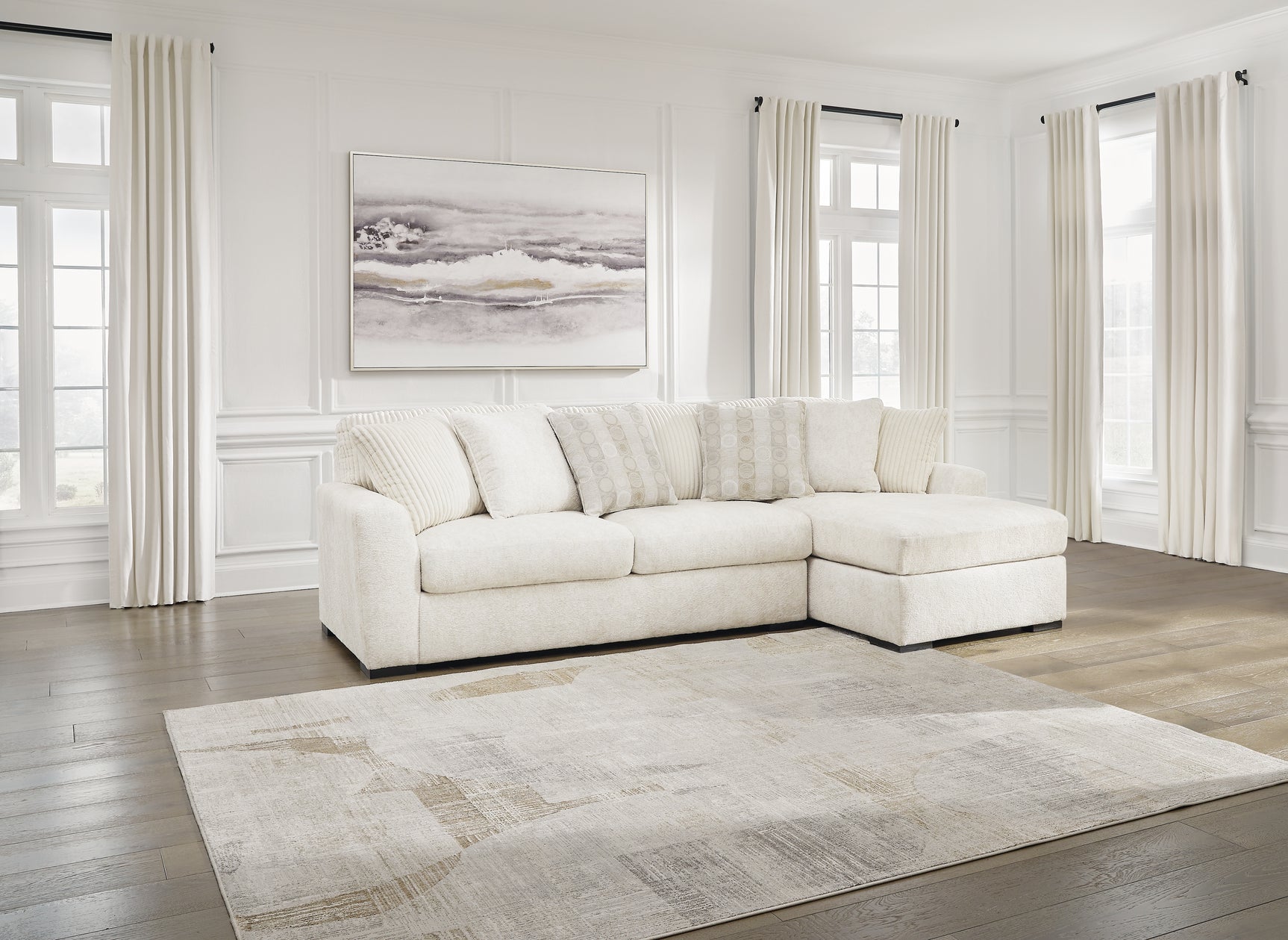Sam's Furniture - Ashley Furniture - Chessington Sectional - LAF 3-Piece Sectional / Ivory - 61904S5