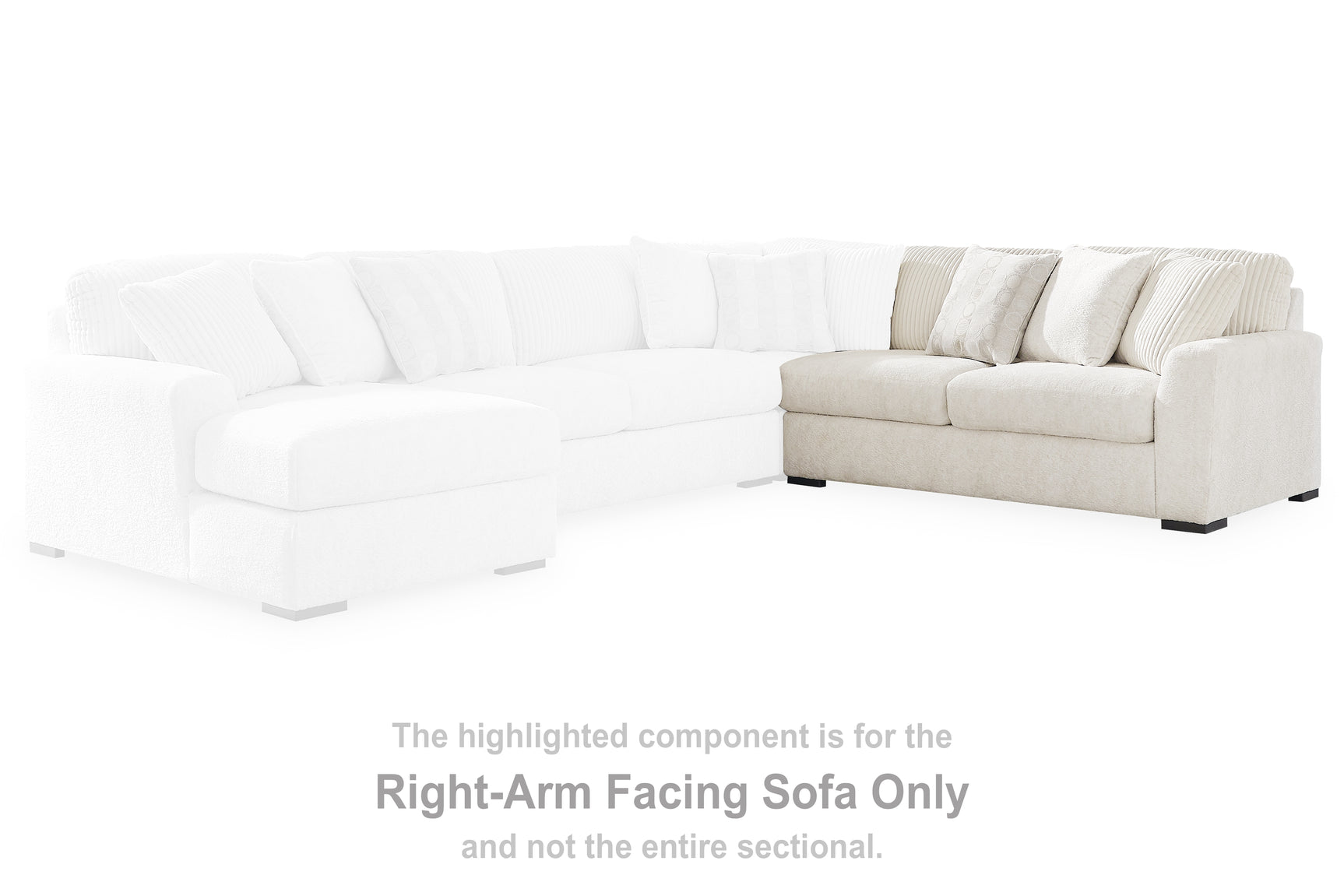 Sam's Furniture - Ashley Furniture - Chessington Sectional - RAF Sofa / Ivory - 6190467