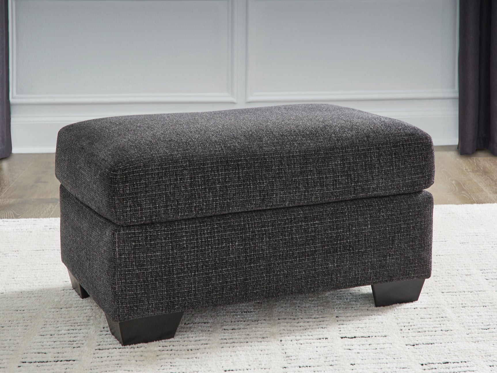 Sam's Furniture - Ashley Furniture - Loreo Living Room - Ottoman / Ebony - 6310114