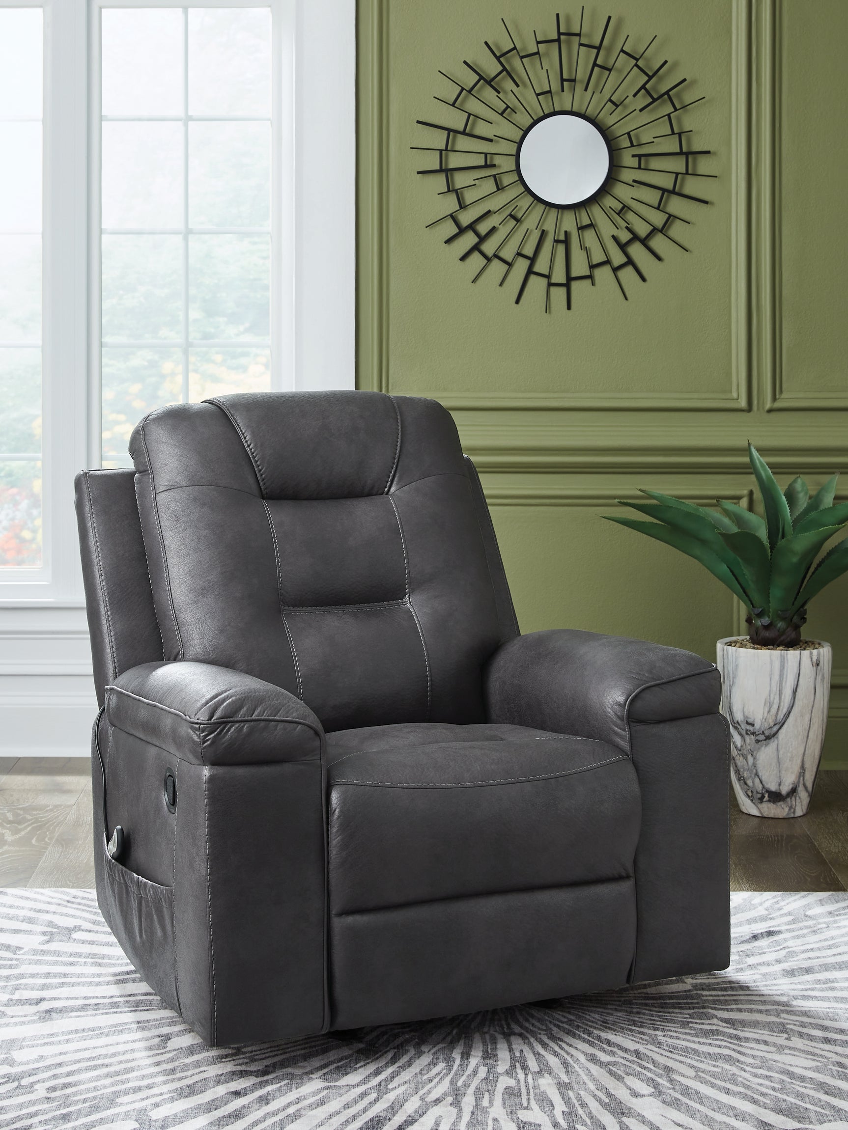 Sam's Furniture - Ashley Furniture - Stockworth Living Room - Rocker Recliner / Granite - PC6560525