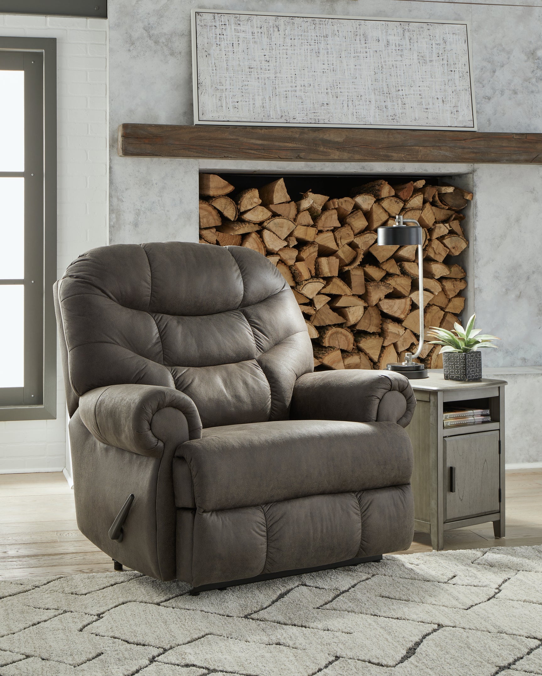 Sam's Furniture - Ashley Furniture - Camera Time Living Room - Zero Wall Recliner / Gunmetal - 6570729