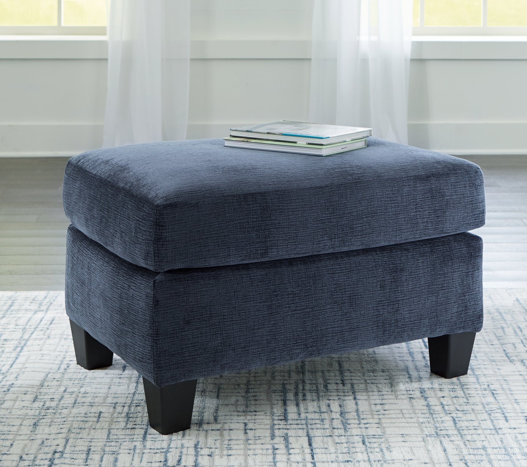 Sam's Furniture - Ashley Furniture - Amity Bay Living Room - Ottoman / Ink - 6720614