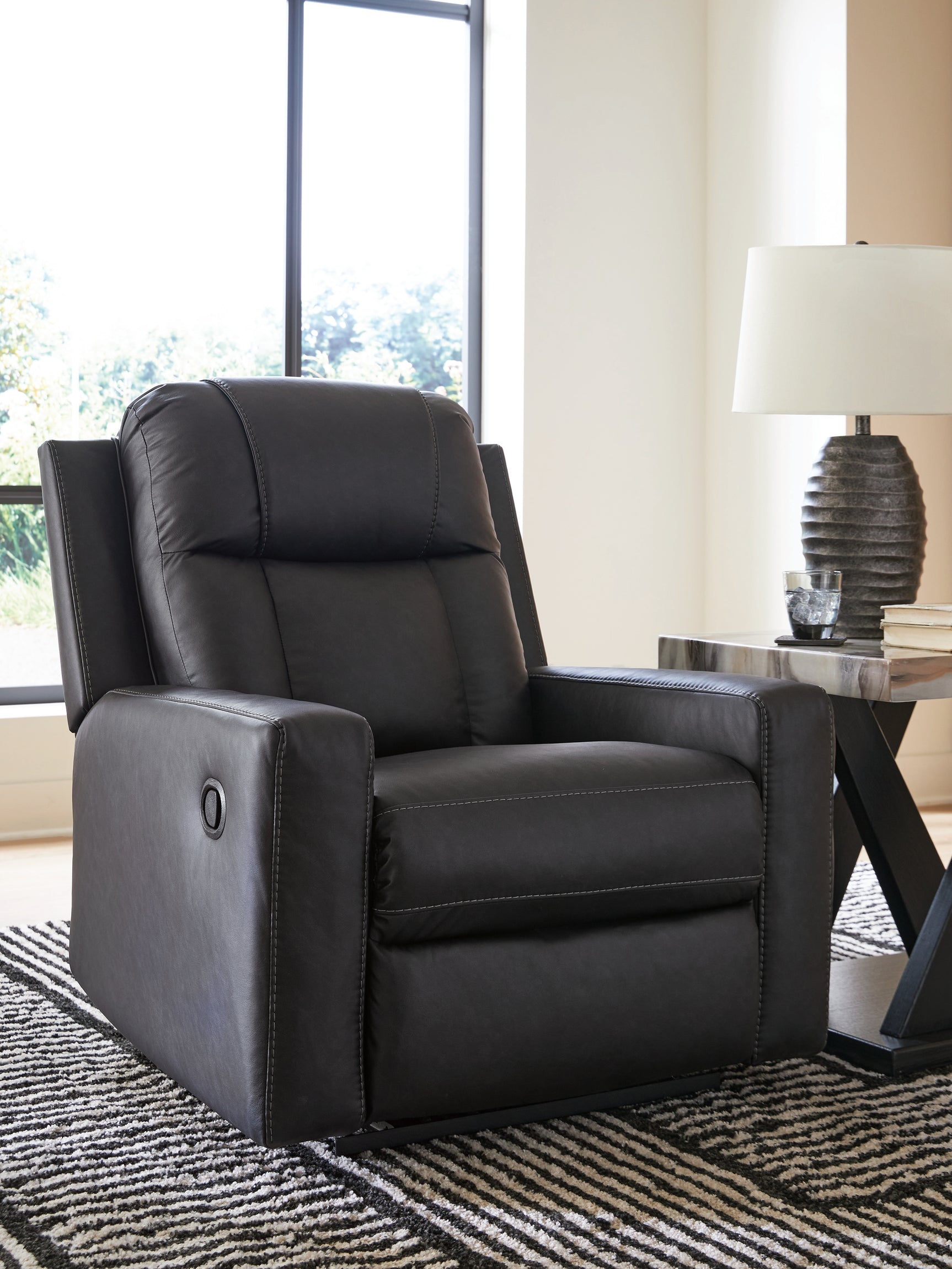 Sam's Furniture - Ashley Furniture - Mackmenville Living Room - Zero Wall Recliner / Carbon - 7471329