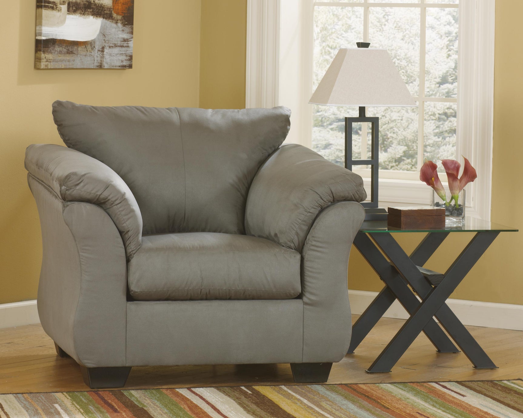 Sam's Furniture - Ashley Furniture - Darcy Living Room - Chair / Cobblestone - 7500520