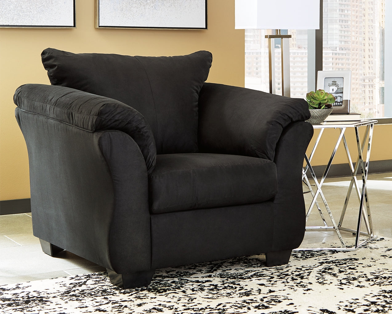Sam's Furniture - Ashley Furniture - Darcy Living Room - Chair / Black - 7500820
