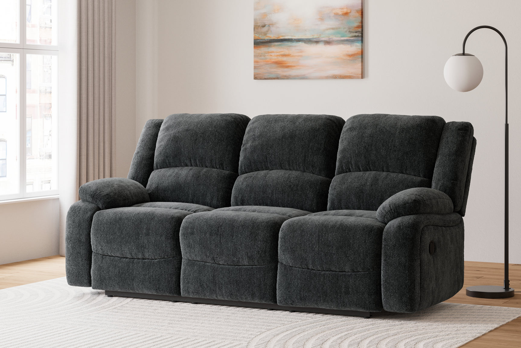Sam's Furniture - Ashley Furniture - Draycoll Living Room - Reclining Sofa / Slate - 7650488