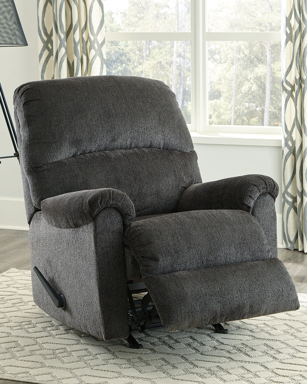 Sam's Furniture - Ashley Furniture - Ballinasloe Living Room - Rocker Recliner / Smoke - 8070325