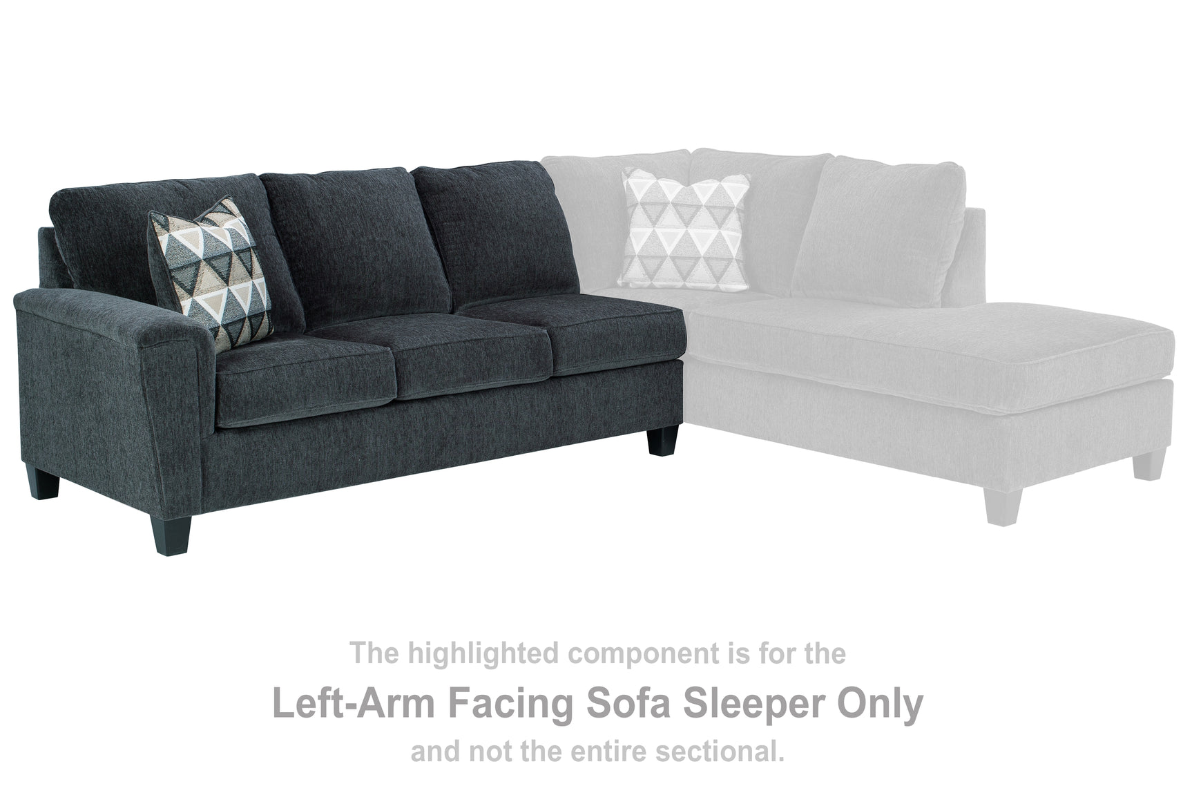 Sam's Furniture - Ashley Furniture - Abinger Sectional - LAF Sofa Sleeper / Smoke - 8390569