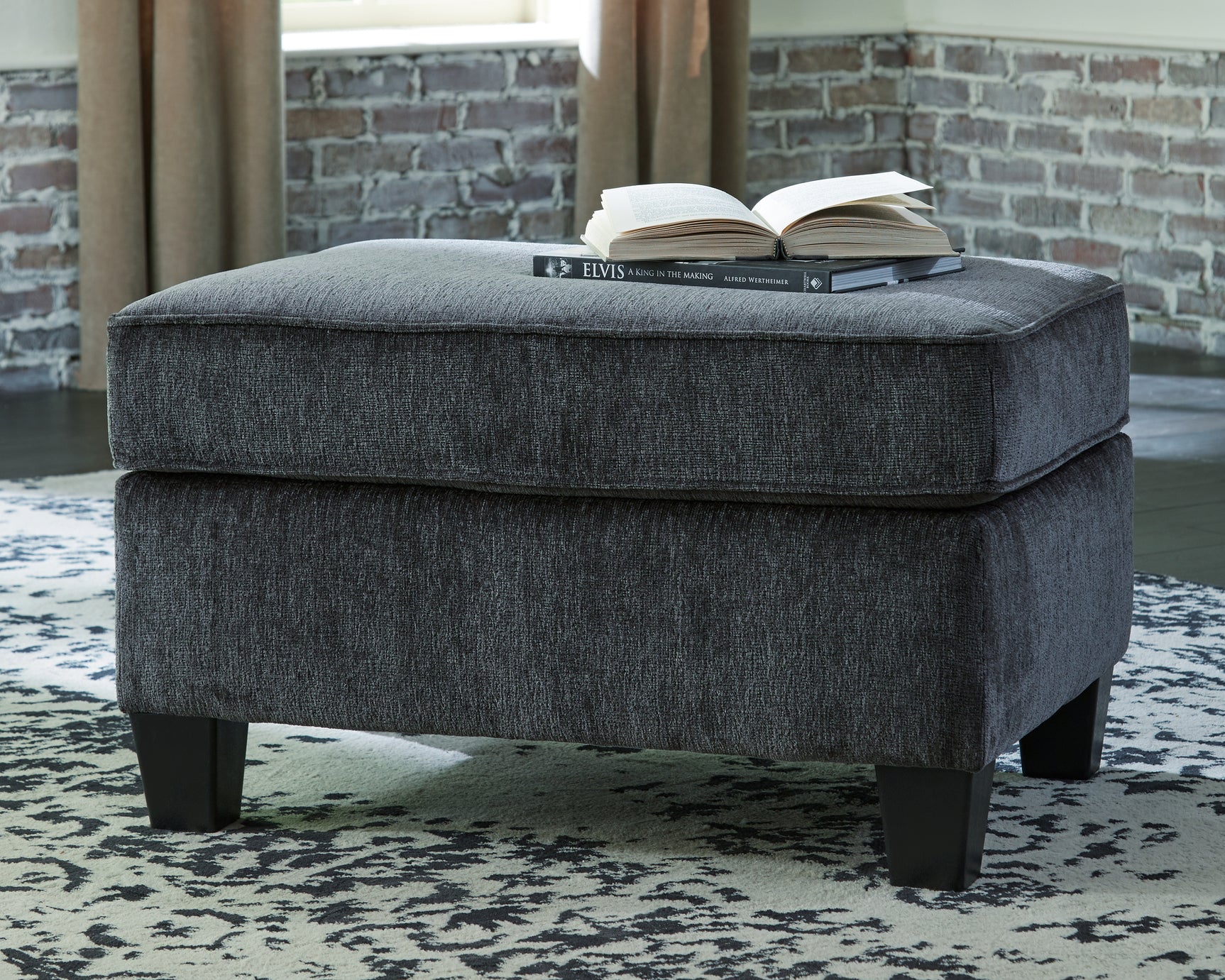Sam's Furniture - Ashley Furniture - Abinger Living Room - Ottoman / Smoke - 8390514