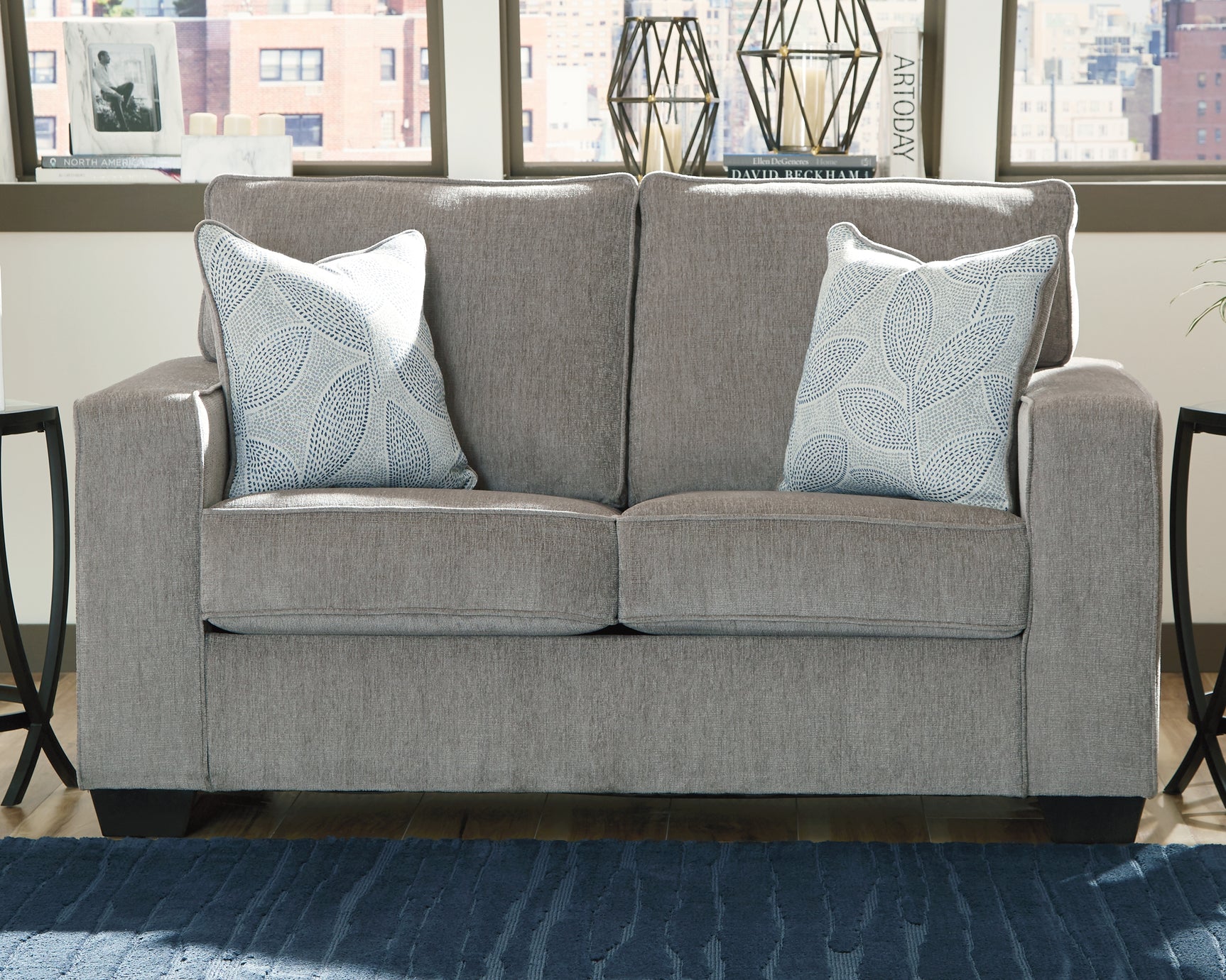 Sam's Furniture - Ashley Furniture - Altari Living Room - Loveseat / Alloy - 8721435