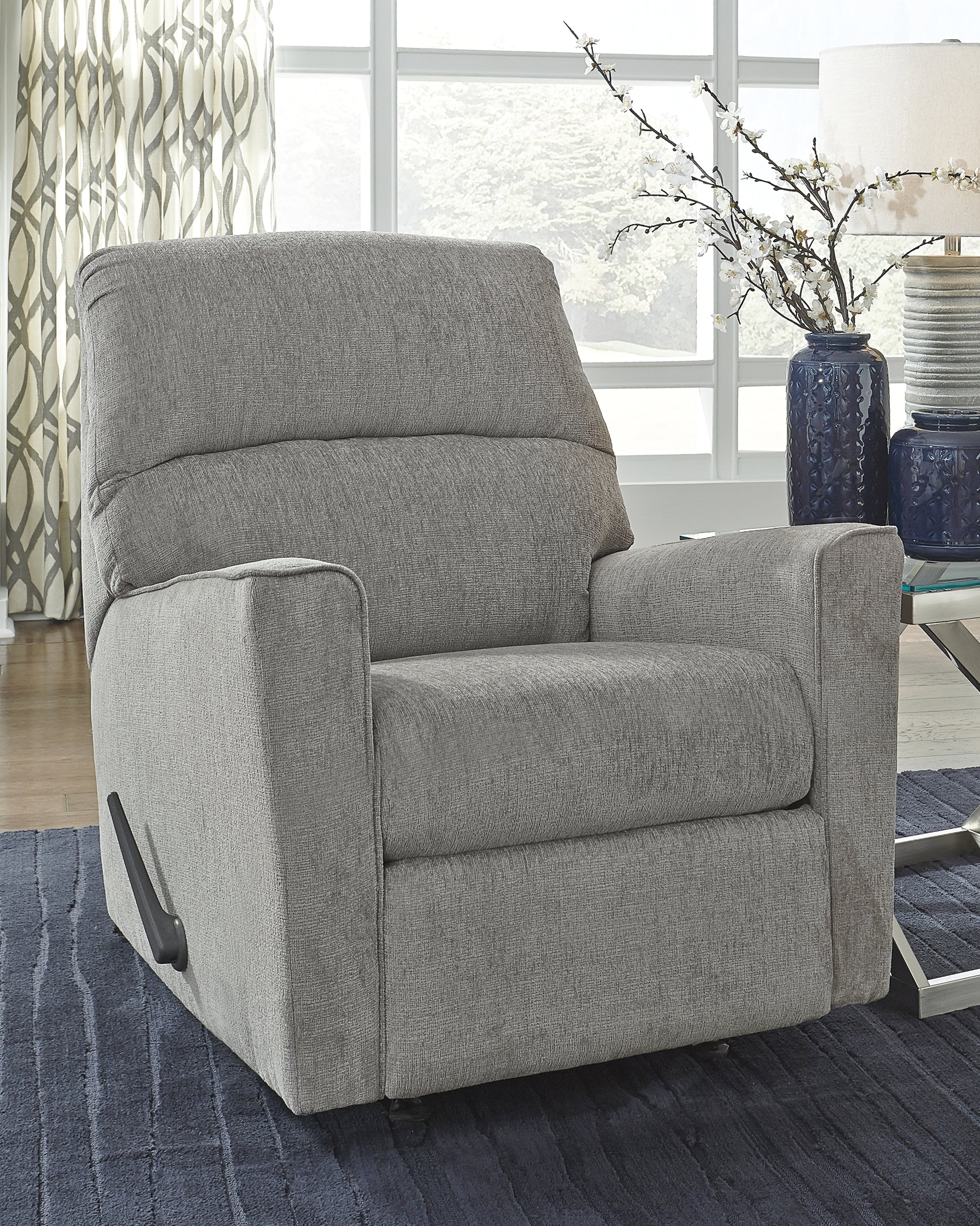 Sam's Furniture - Ashley Furniture - Altari Living Room - Rocker Recliner / Alloy - 8721425