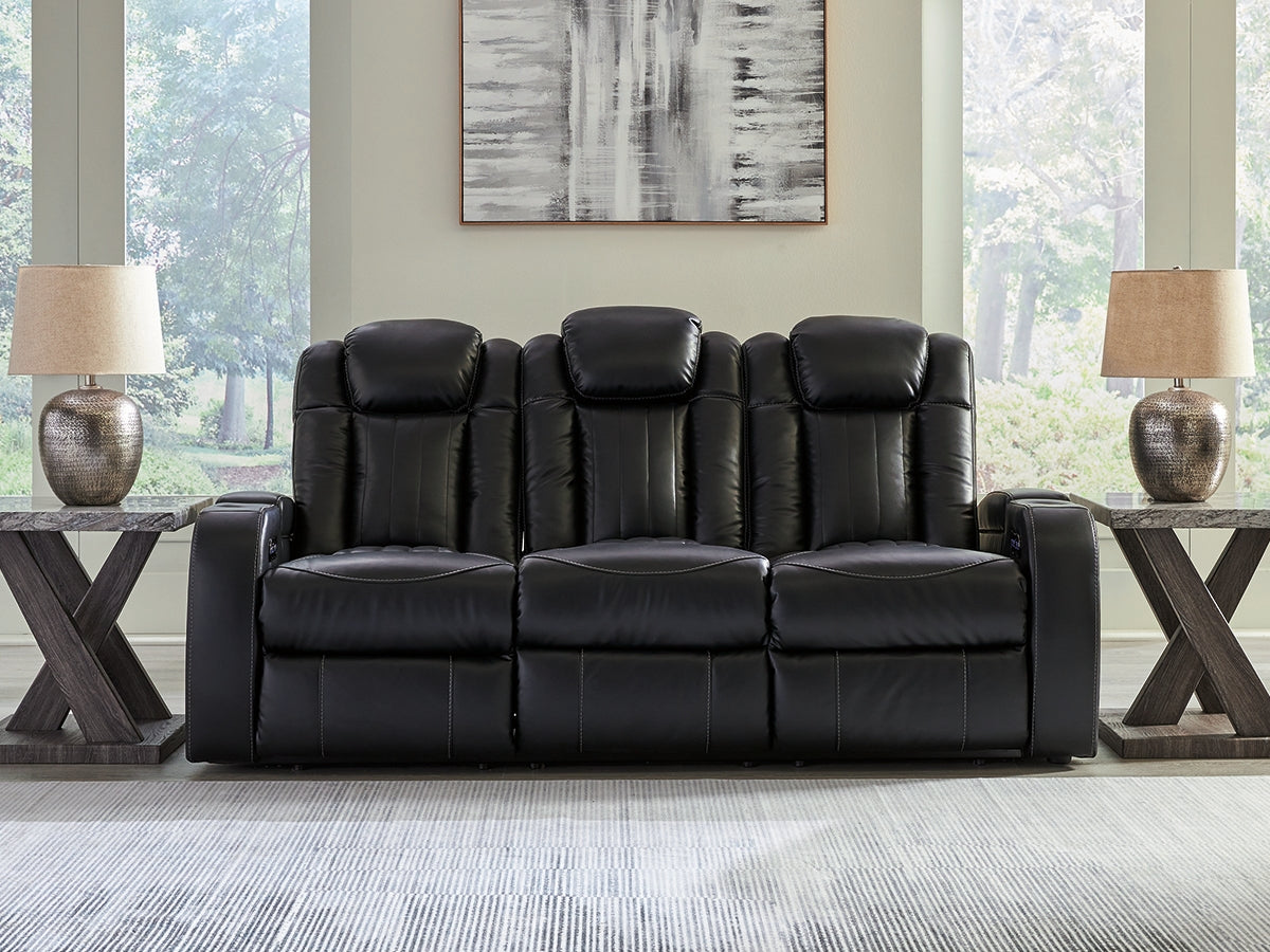 Sam's Furniture - Ashley Furniture - Caveman Den Living Room - PWR REC Sofa with ADJ Headrest / Midnight - 9070315