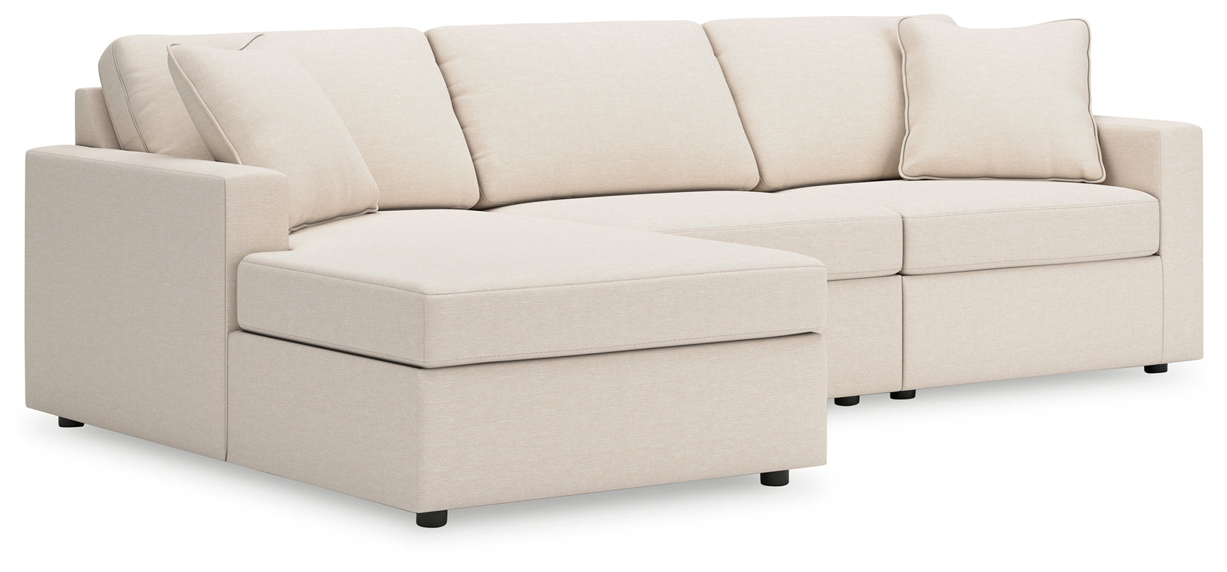 Sam's Furniture - Ashley Furniture - Modmax Sectional - RAF 3-Piece Sectional with Chaise / Oyster - 92103S17