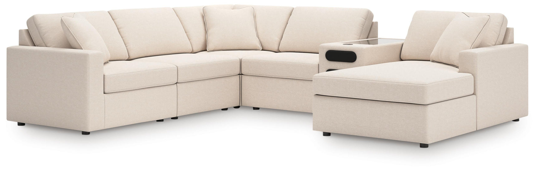 Sam's Furniture - Ashley Furniture - Modmax 6-Piece Sectional with Audio System and Chaise - RAF 6-Piece Sectional with Audio System and Chaise - 92103S51