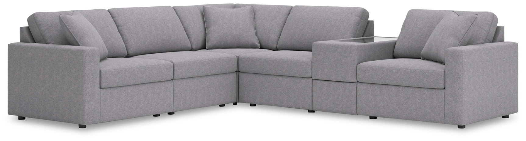 Sam's Furniture - Ashley Furniture - Modmax Sectional - RAF 6-Piece Sectional / Granite - 92104S7