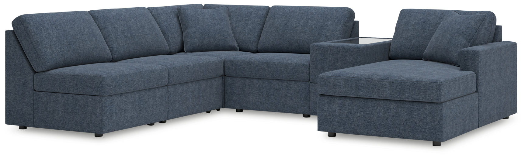 Sam's Furniture - Ashley Furniture - Modmax Sectional - 6-Piece Sectional with Chaise and Storage Console / Ink - 92121S22